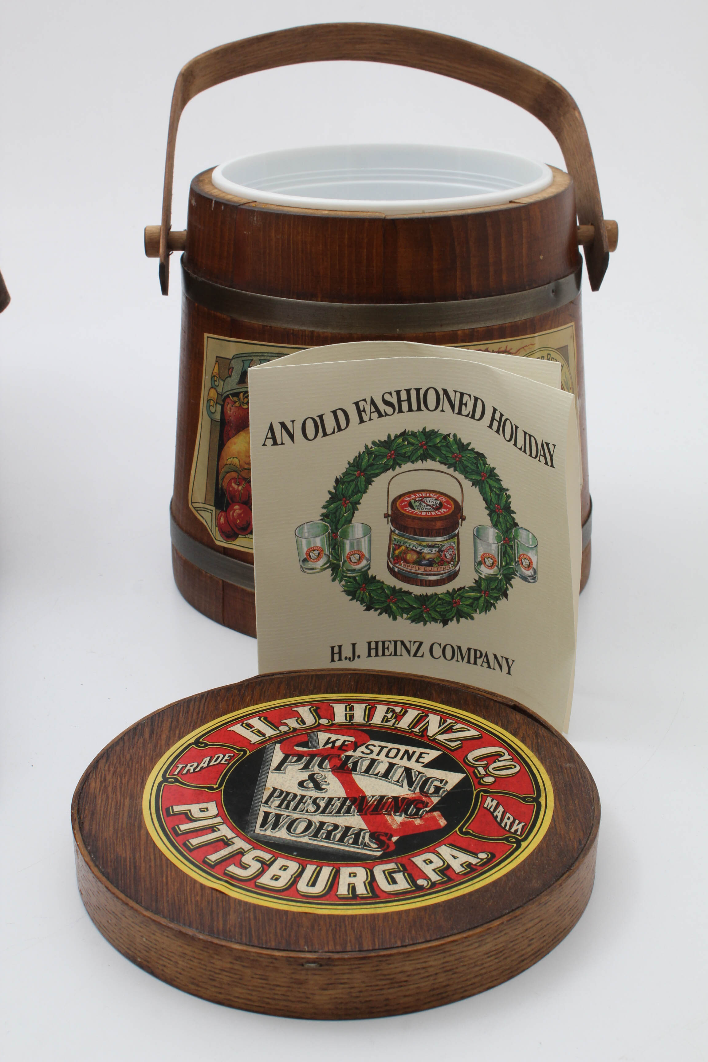 Vintage Wooden Pail and Chest