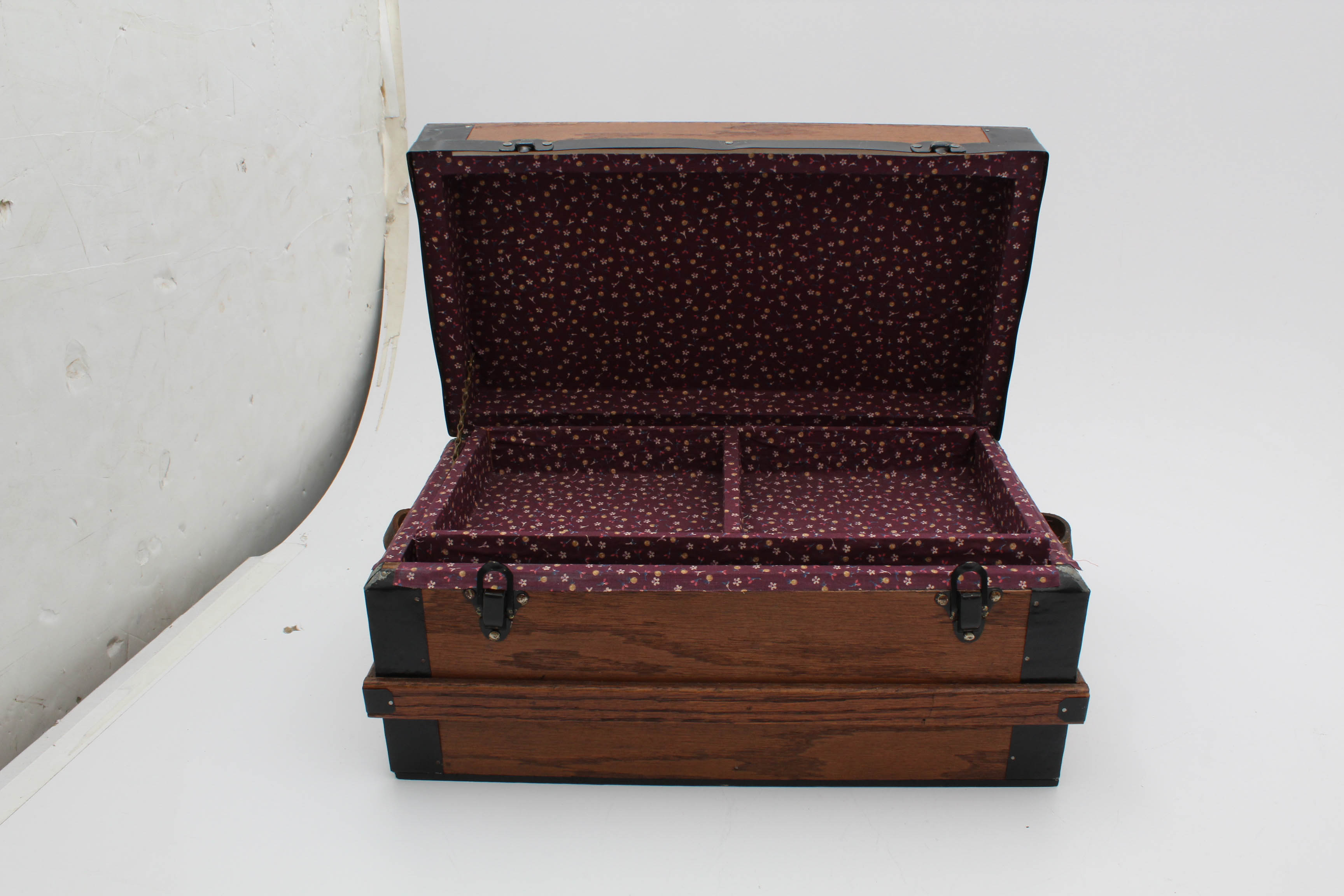 Vintage Wooden Pail and Chest