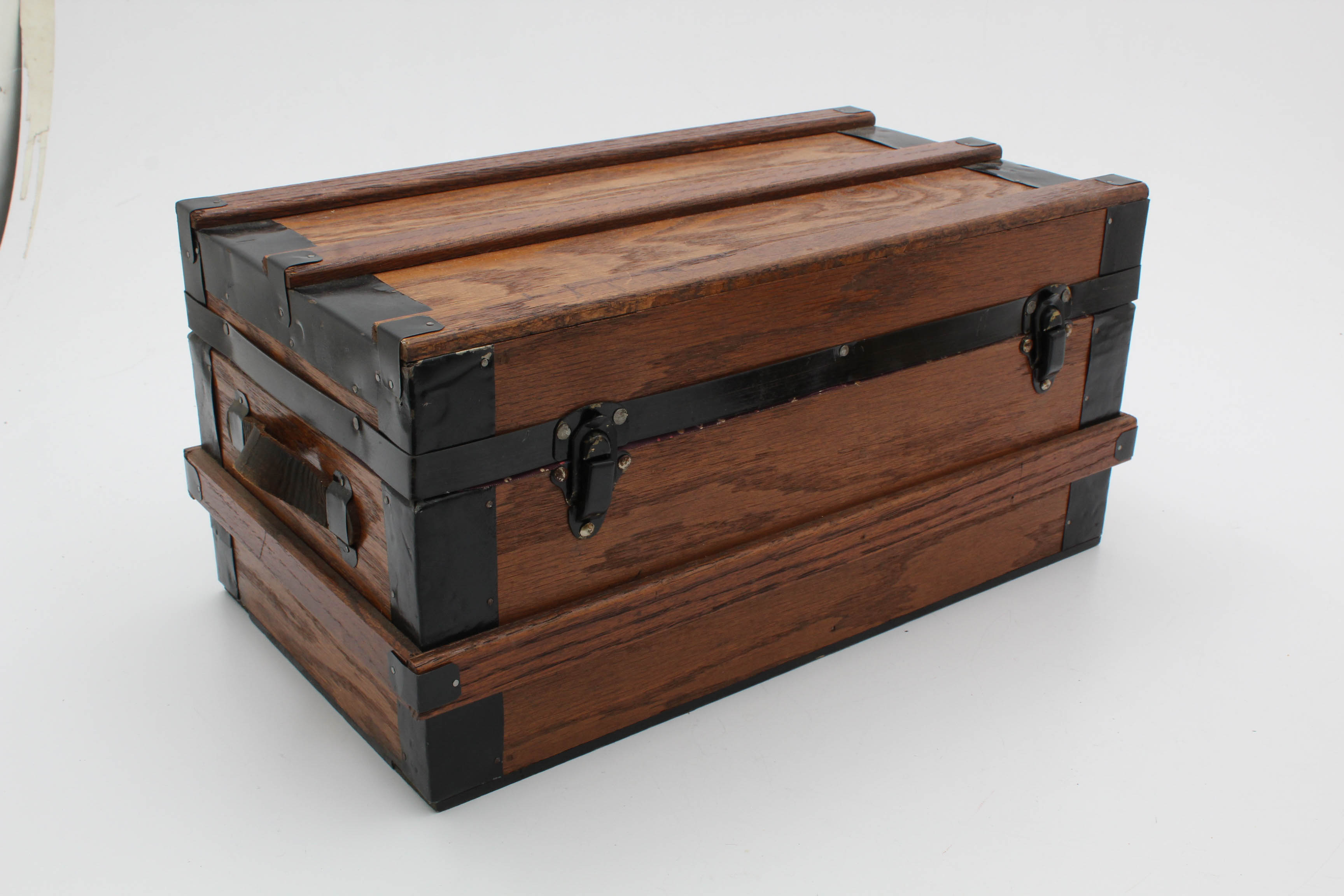 Vintage Wooden Pail and Chest