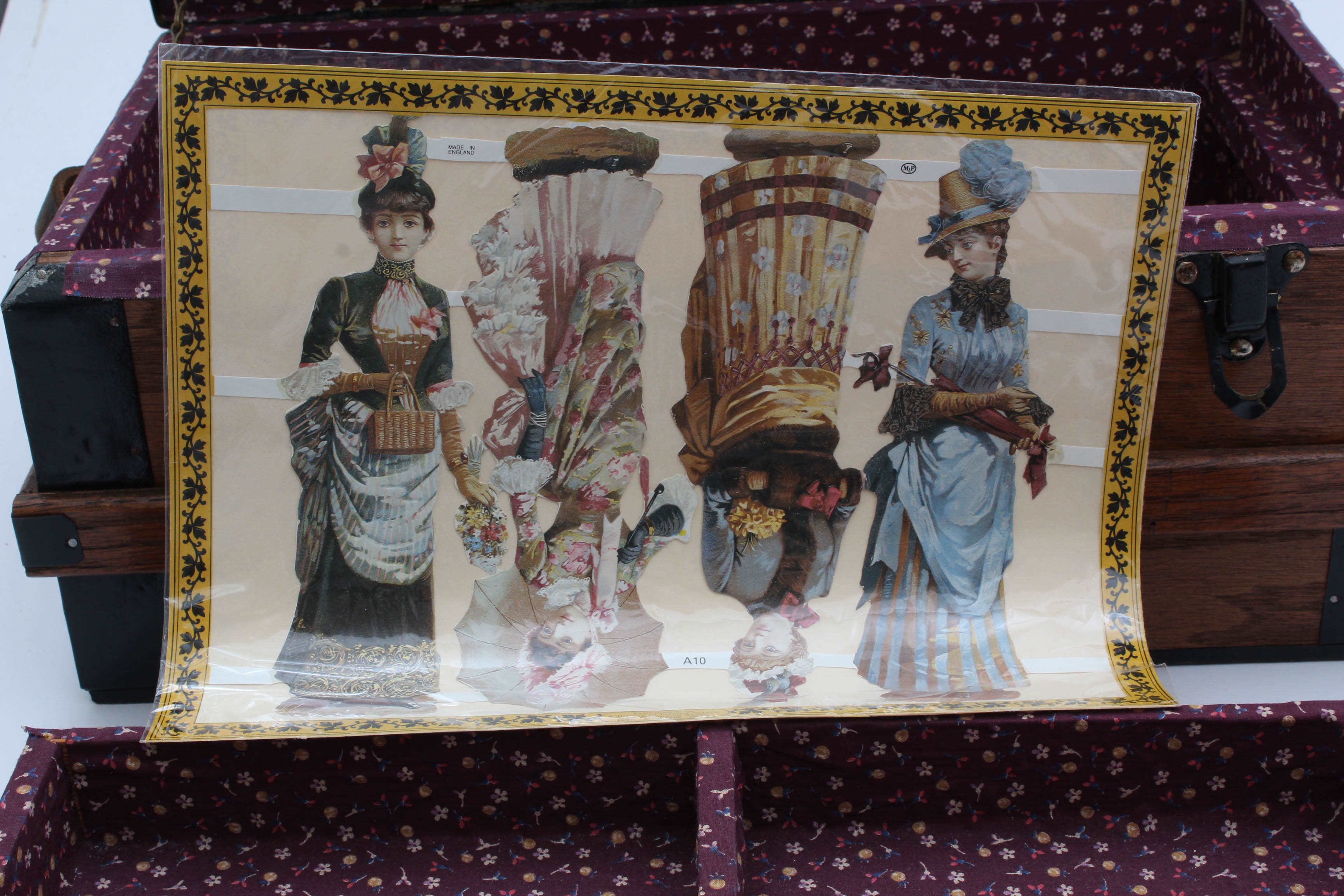 Vintage Wooden Pail and Chest