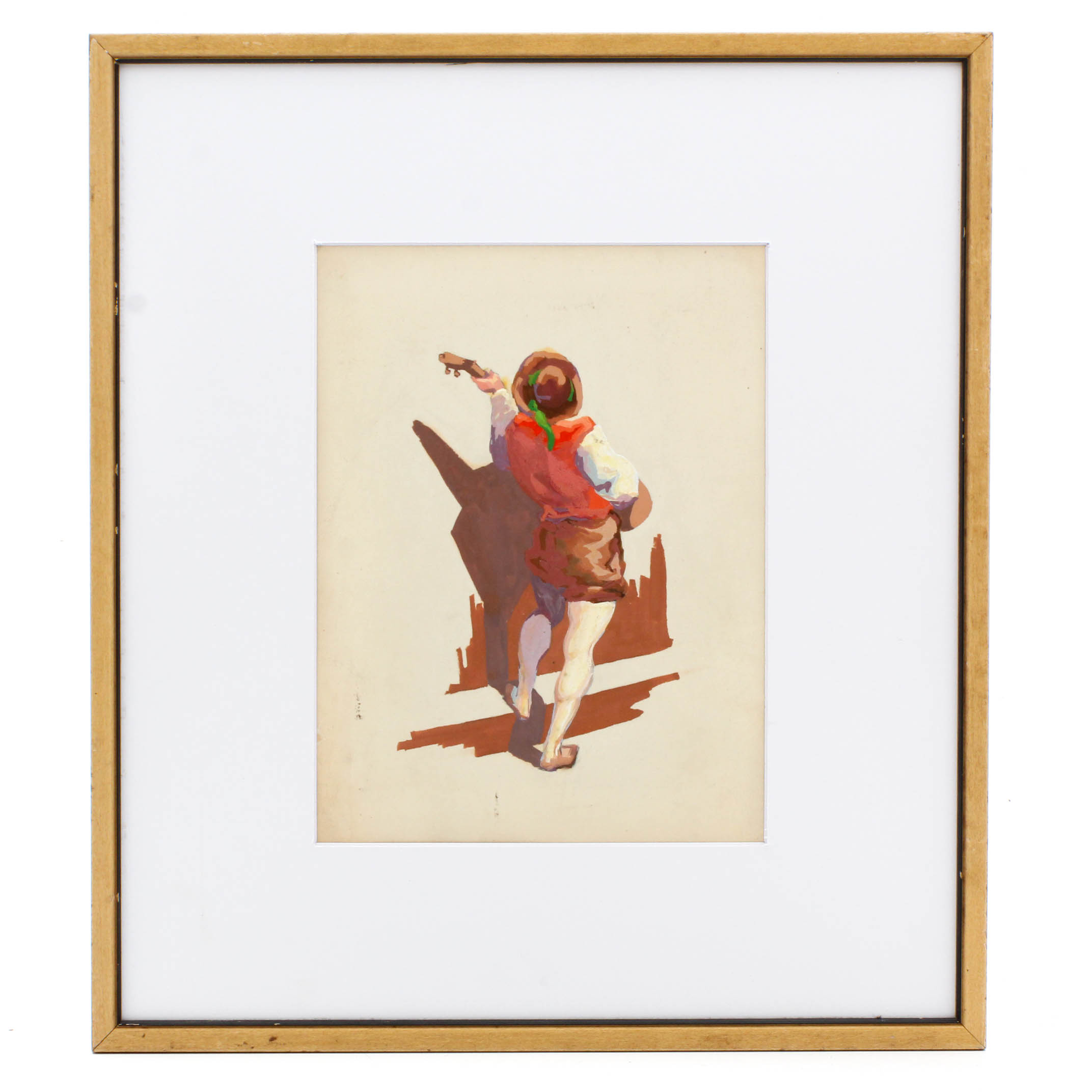 Oil Painting of Troubadour