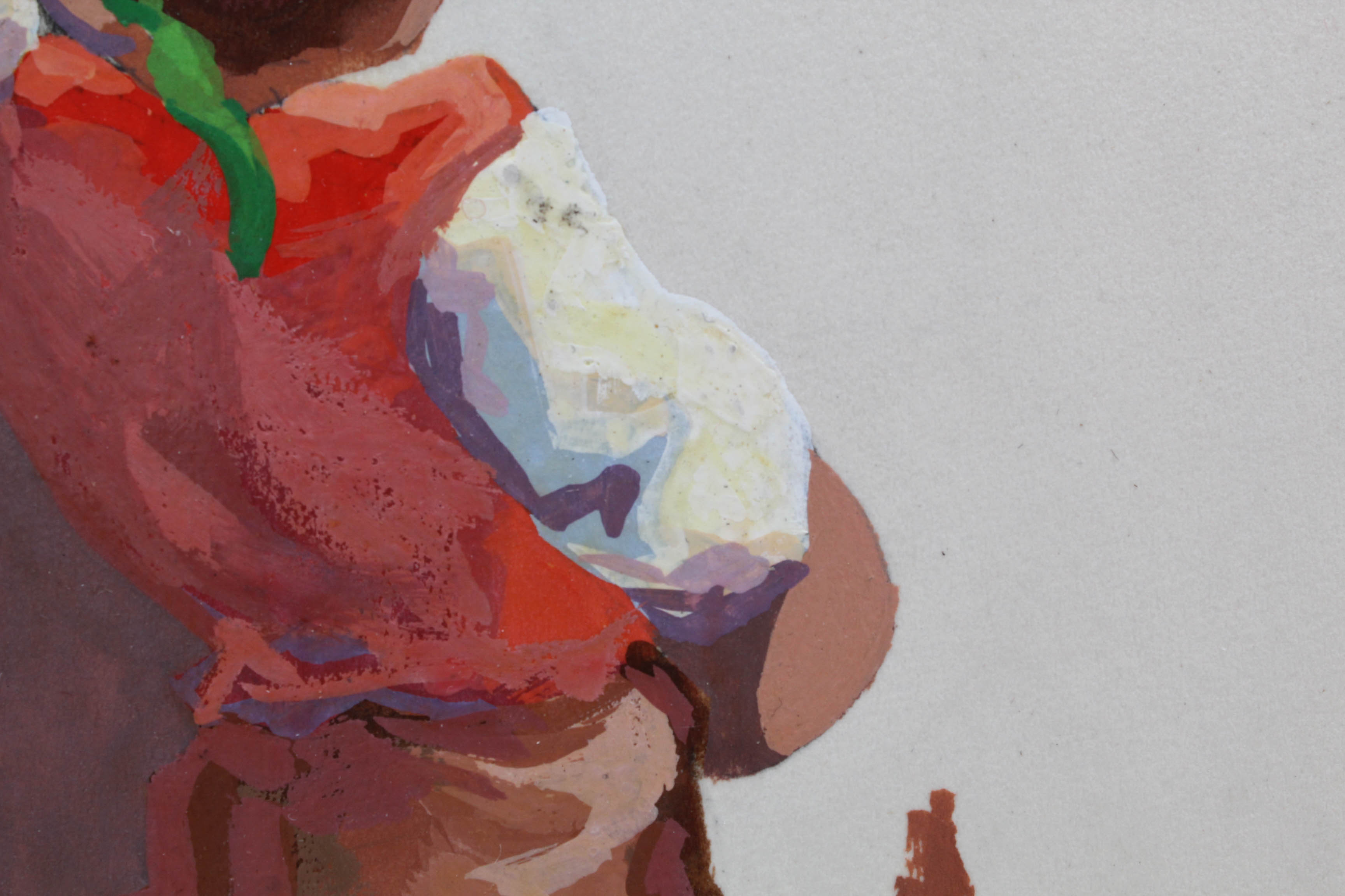 Oil Painting of Troubadour