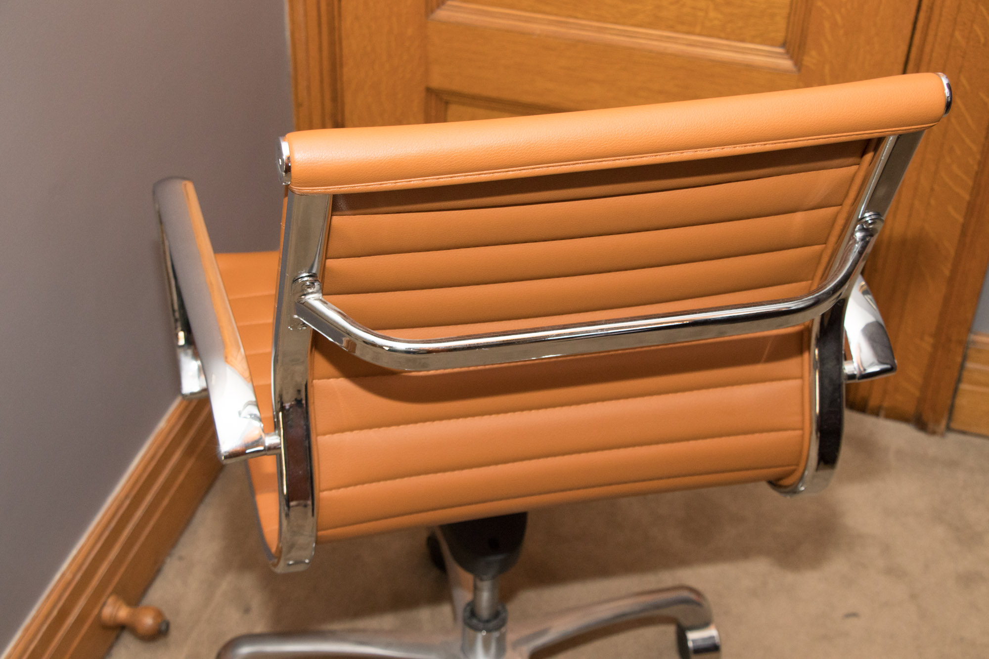 Vintage Burnt Orange Office Chair EBTH