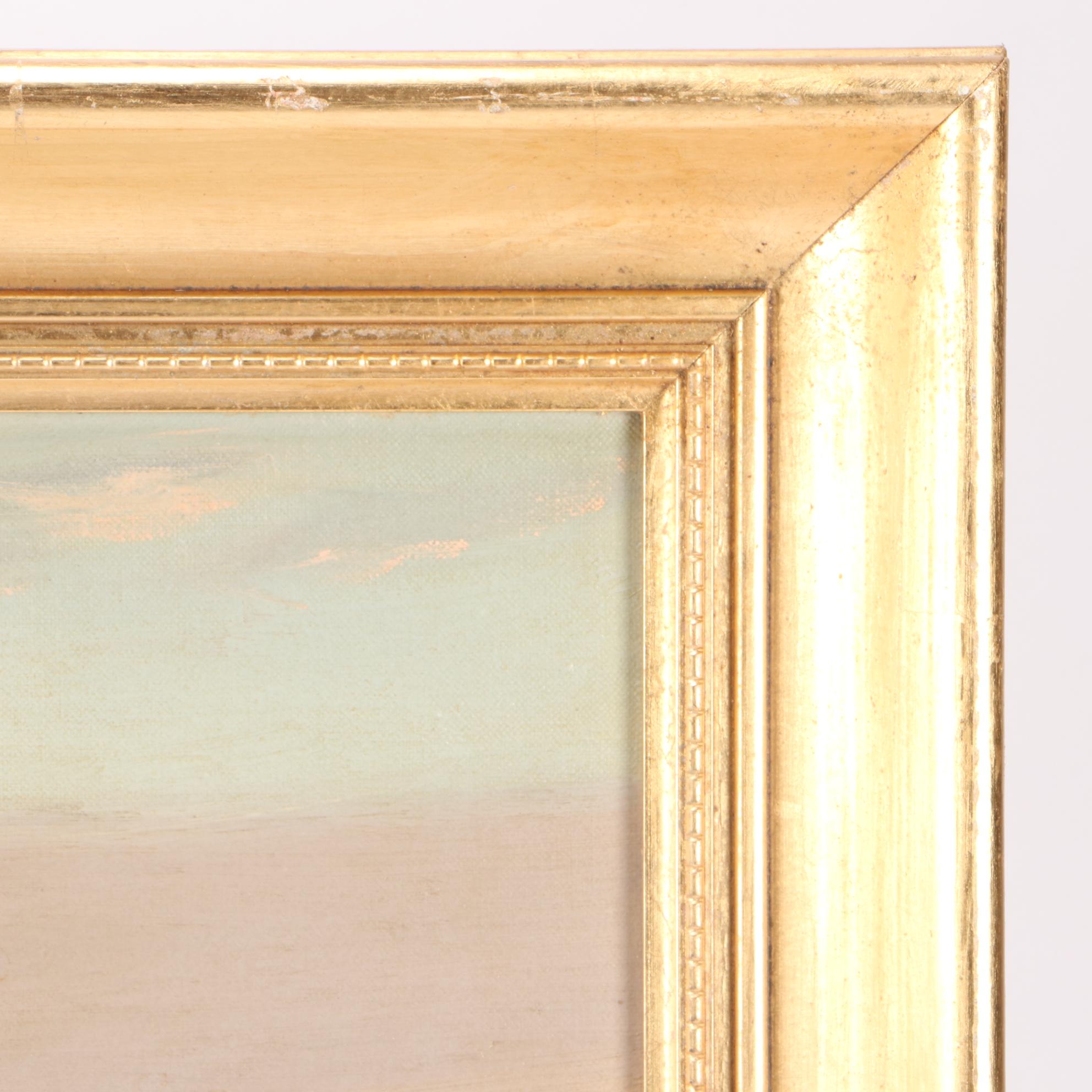 Robert Weeks Oil Painting of Coastal Sunset