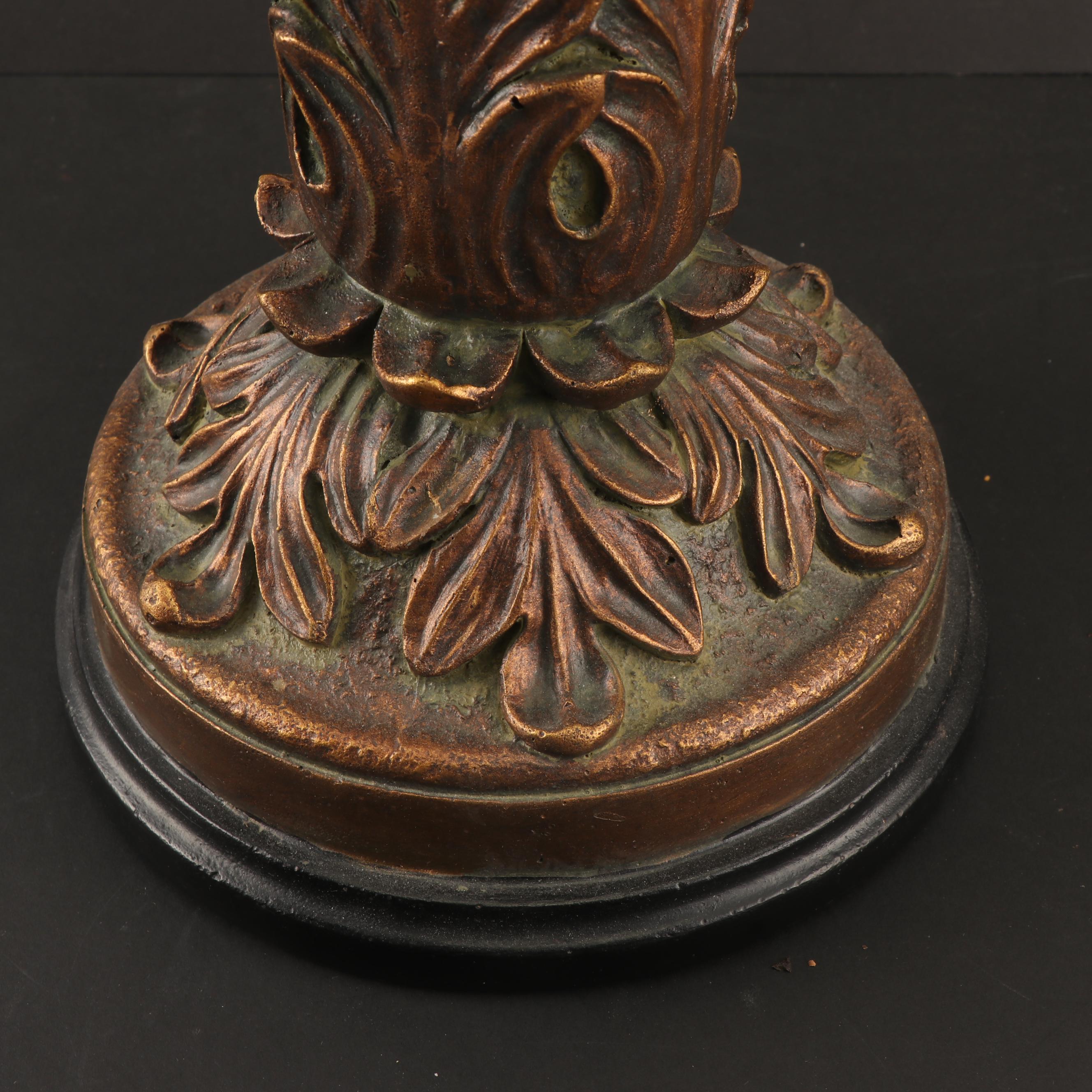 Austin Productions Glass Hurricane with Decorative Finials