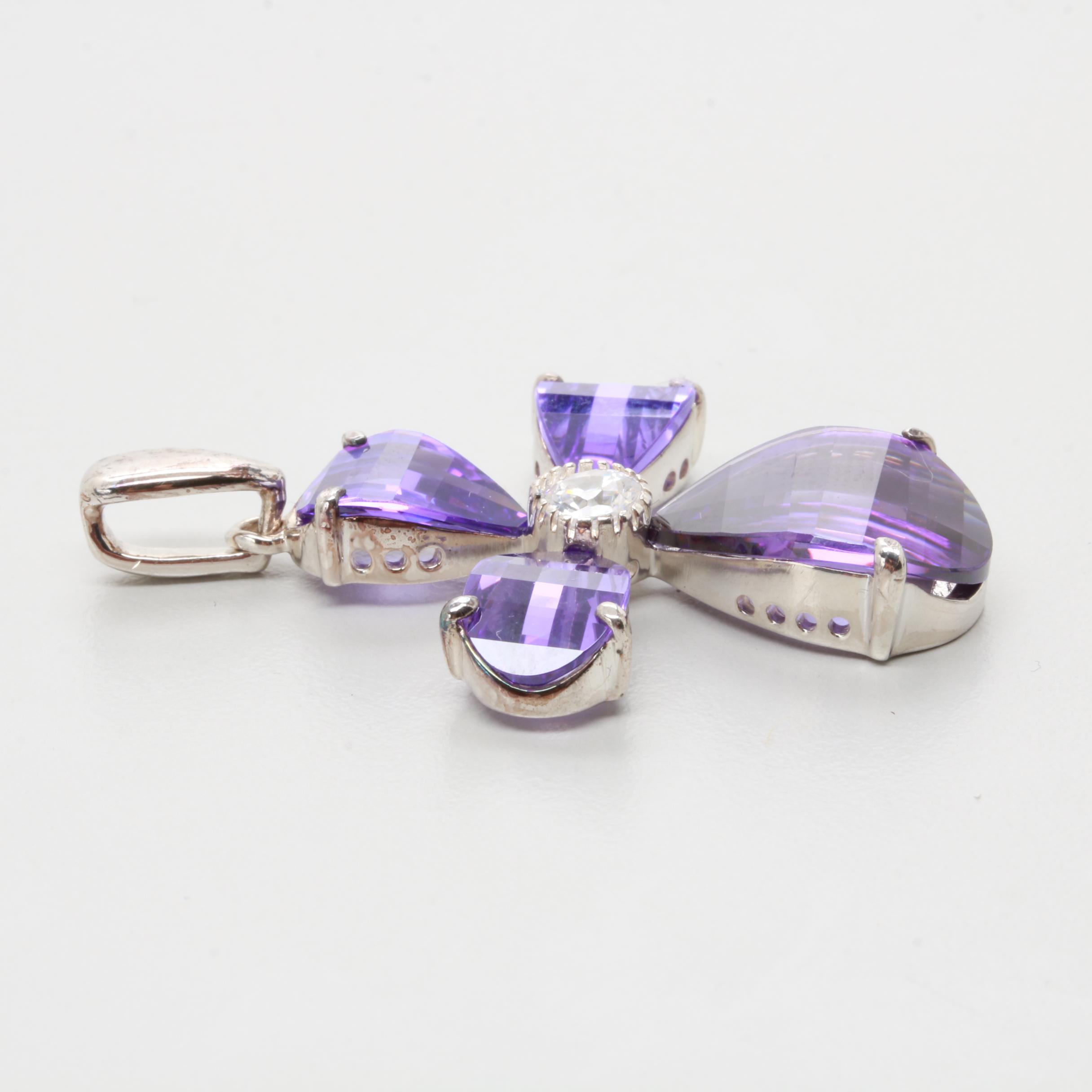 Sterling Silver Cubic Zirconia Pendant