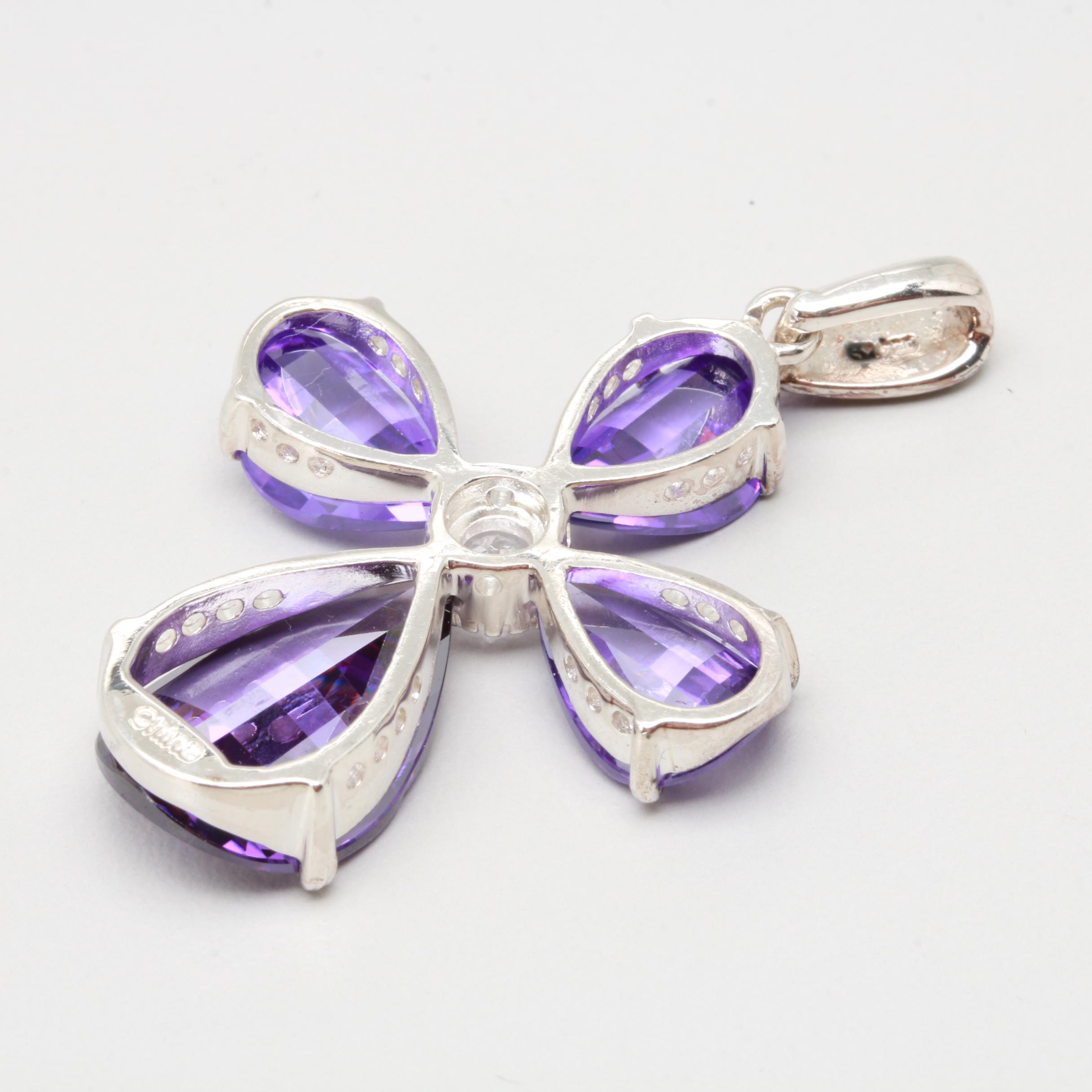 Sterling Silver Cubic Zirconia Pendant