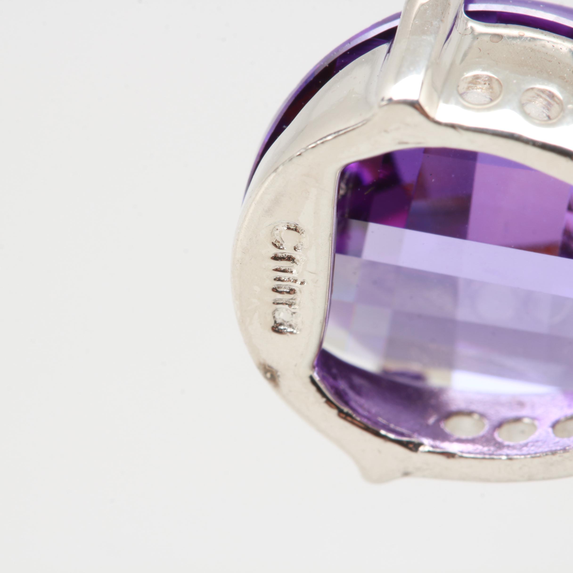 Sterling Silver Cubic Zirconia Pendant