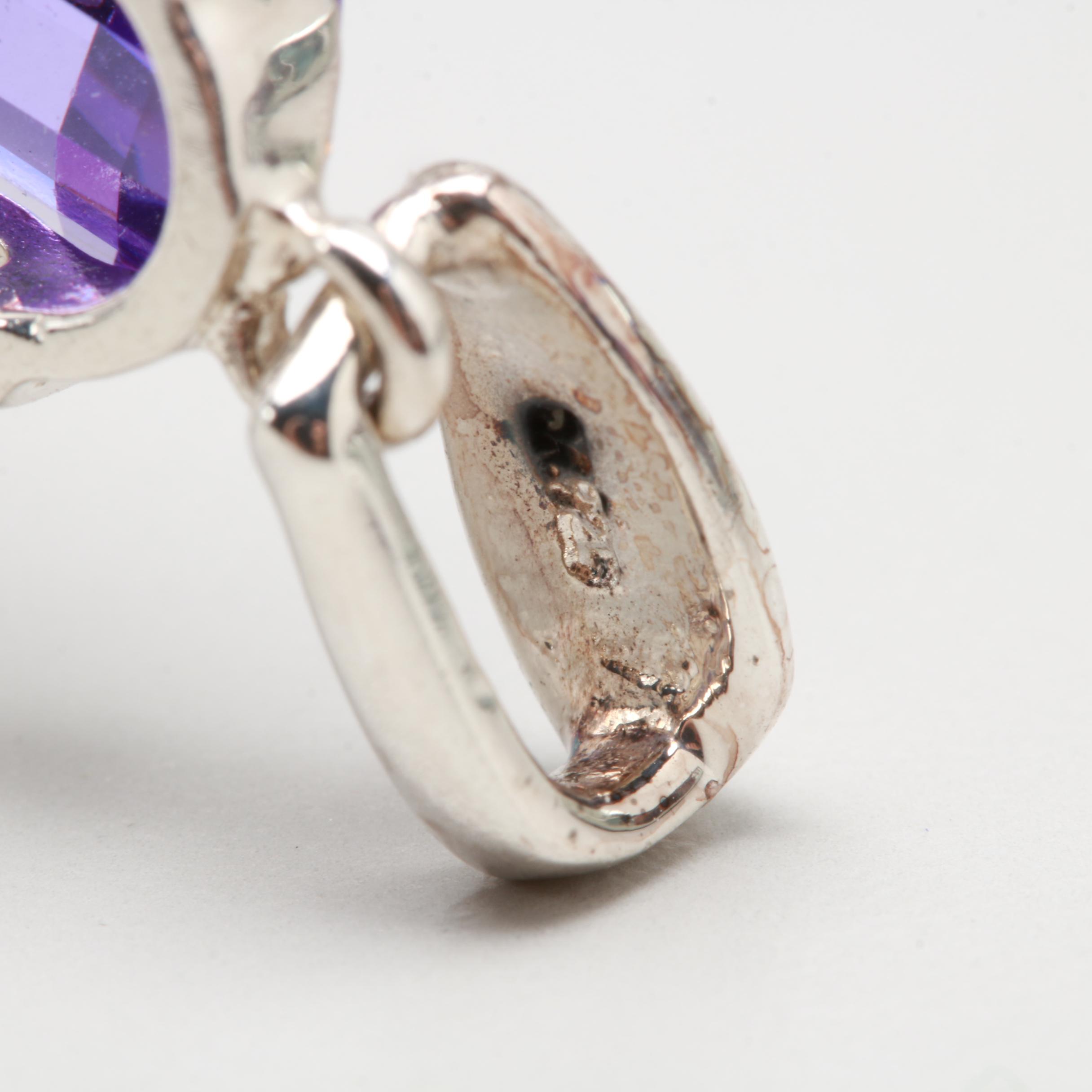 Sterling Silver Cubic Zirconia Pendant