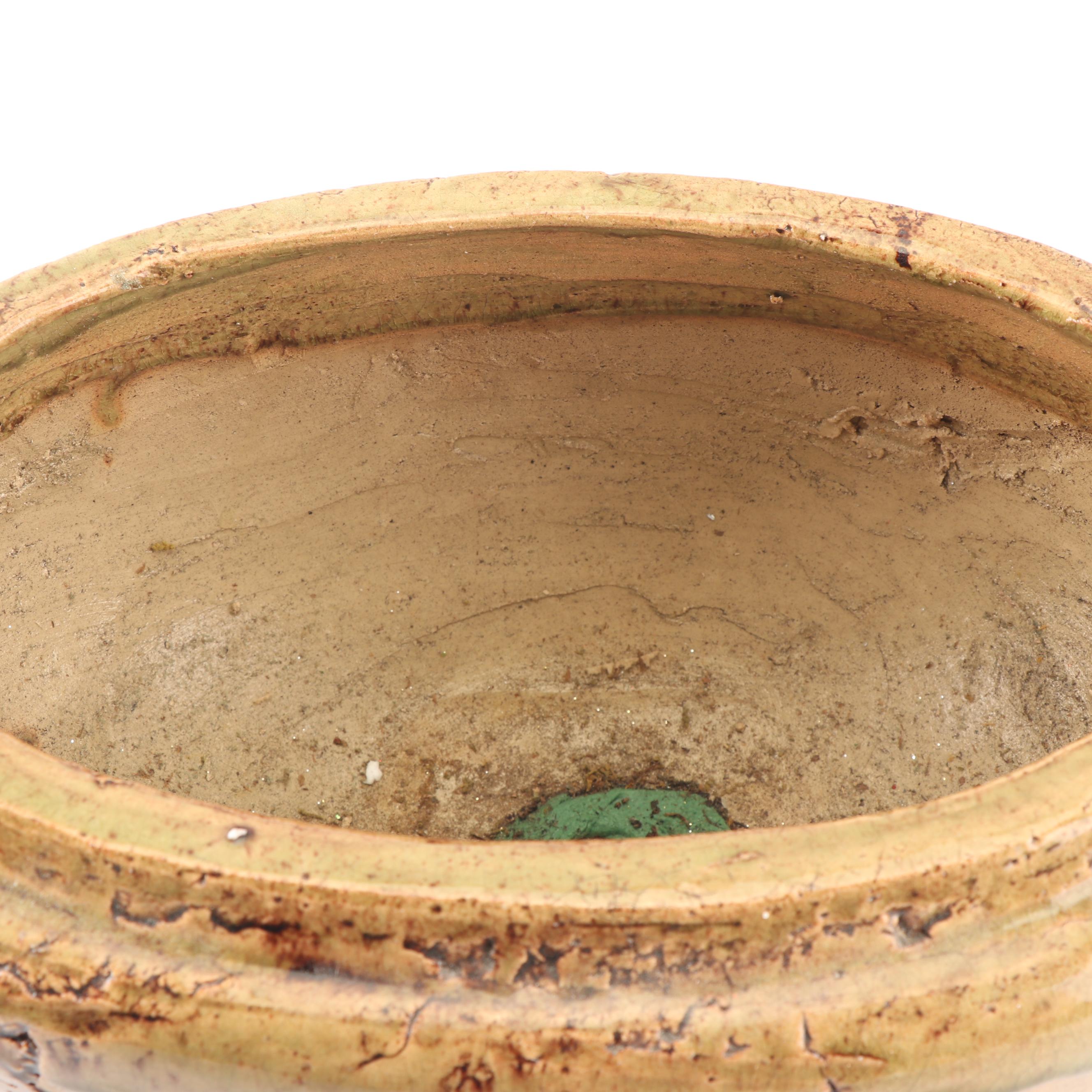 Contemporary Distressed Finish Earthenware Jug and Planter