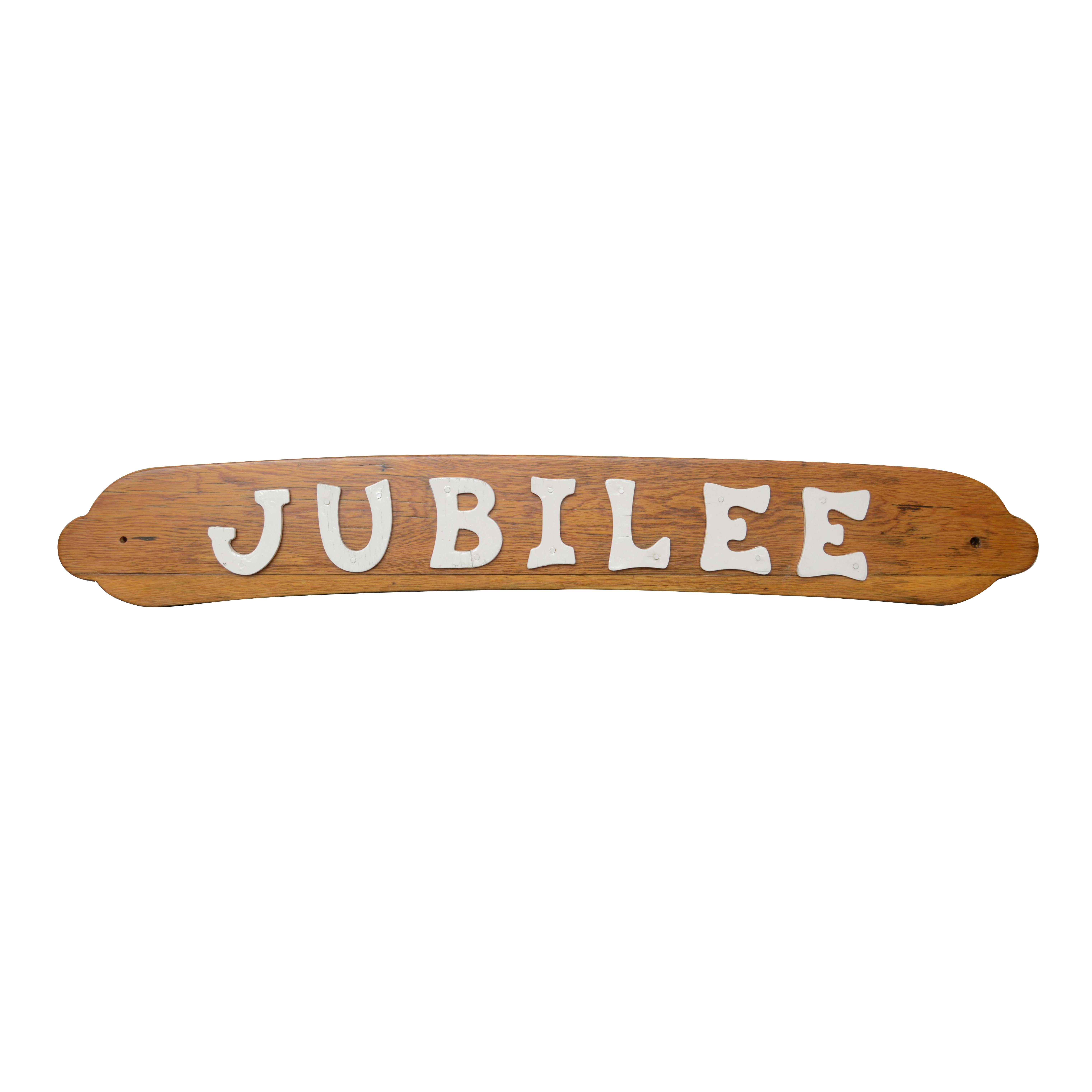 Jubilee Boat Plaque from Estate of Jack Bradley