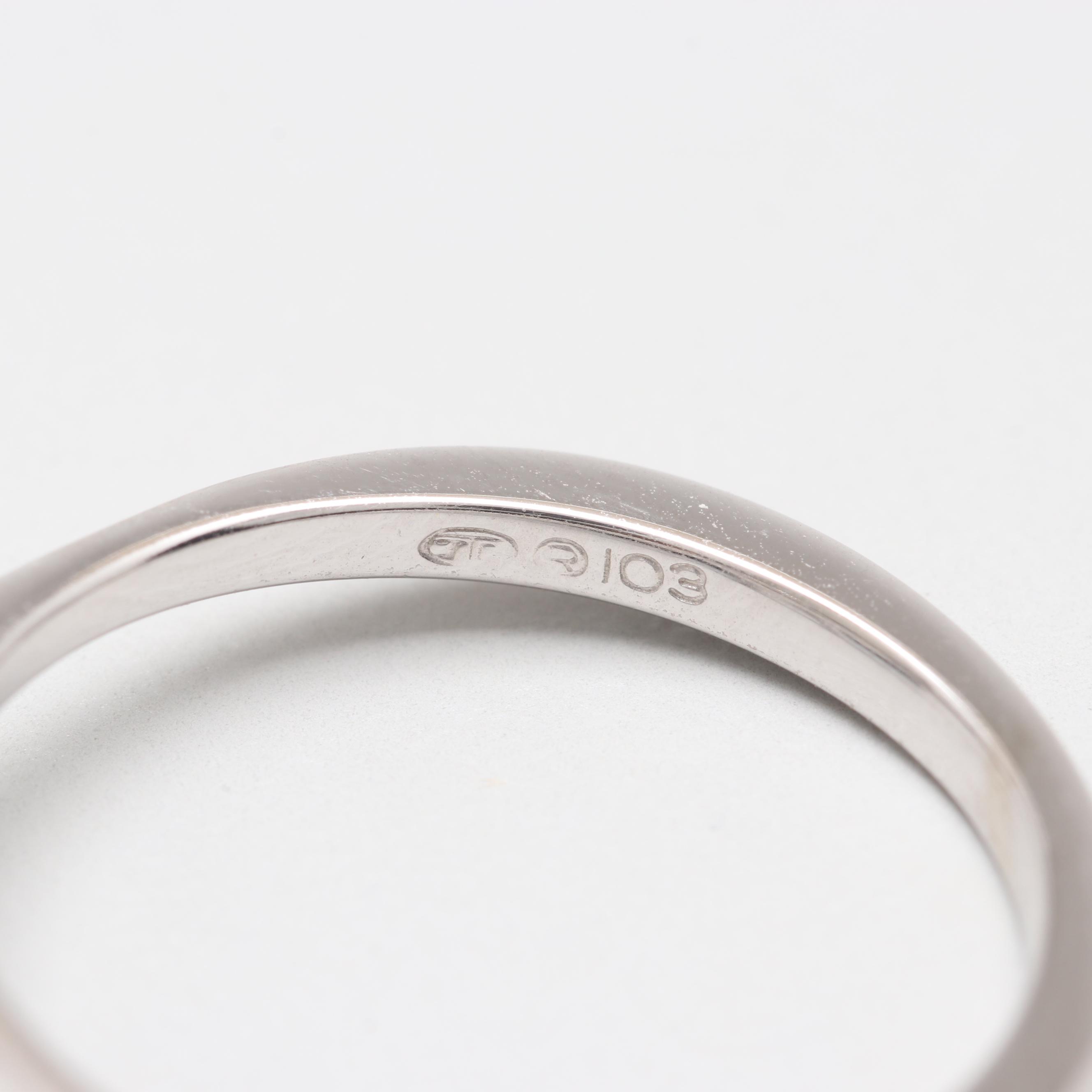 14K White Gold Diamond Interlocking Floral Ring Set