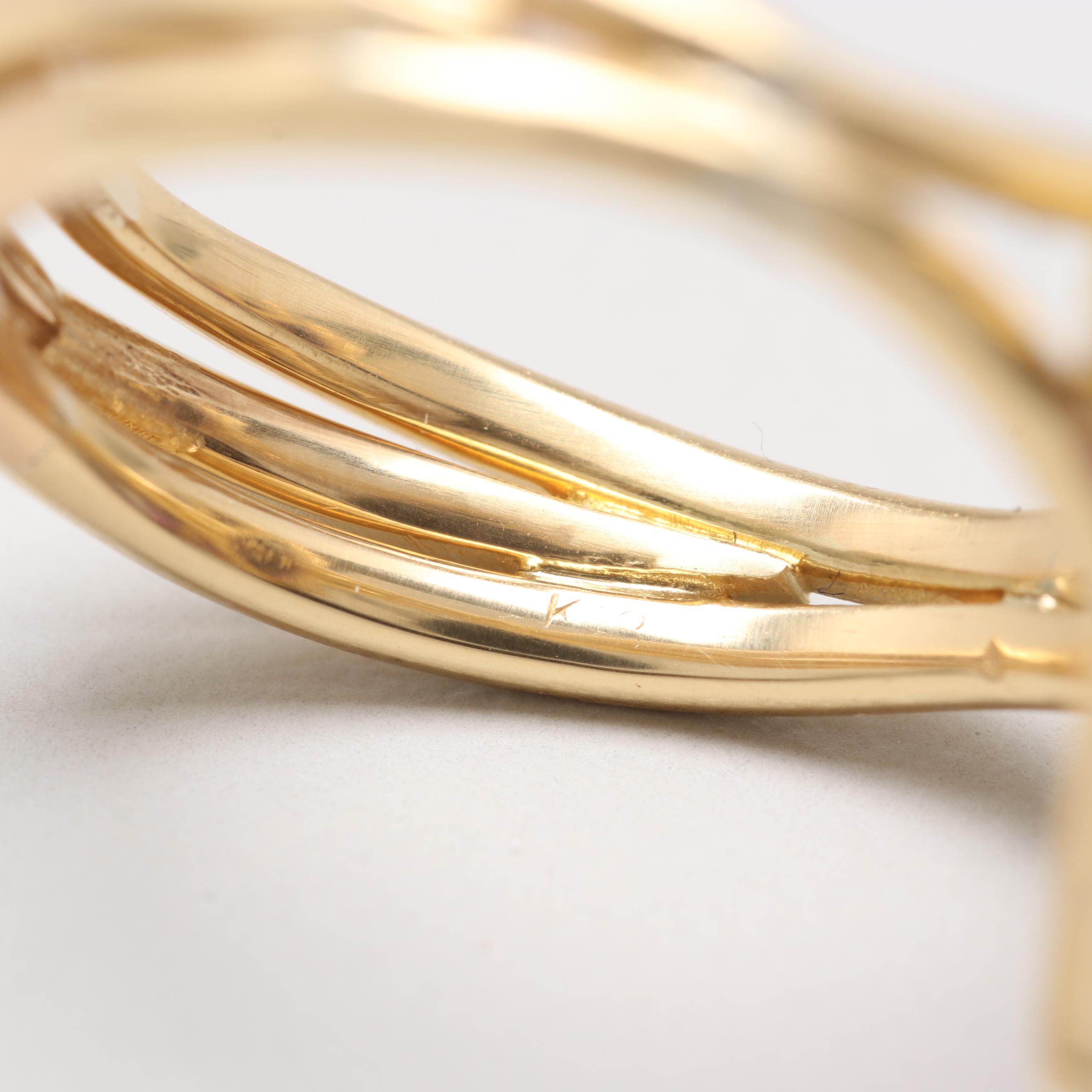 18K Yellow Gold 20.01 CT Amethyst and Diamond Ring