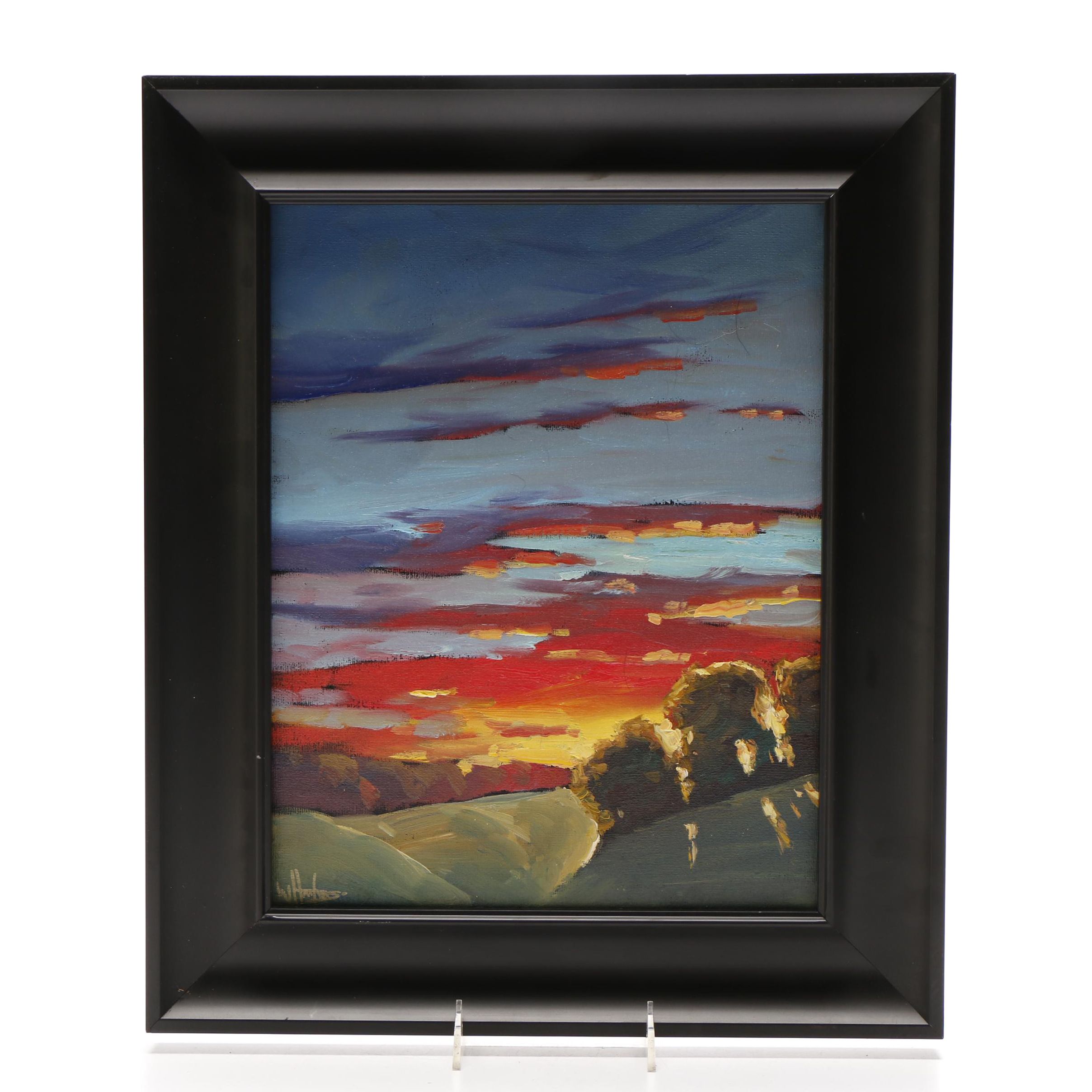 William Hawkins Oil Landscape Painting