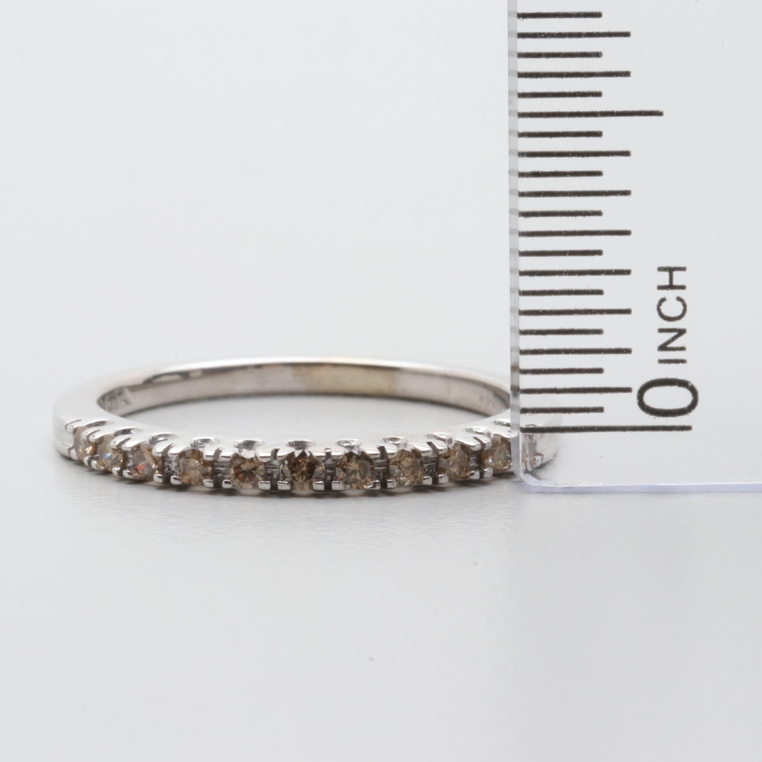 14K White Gold Diamond Ring