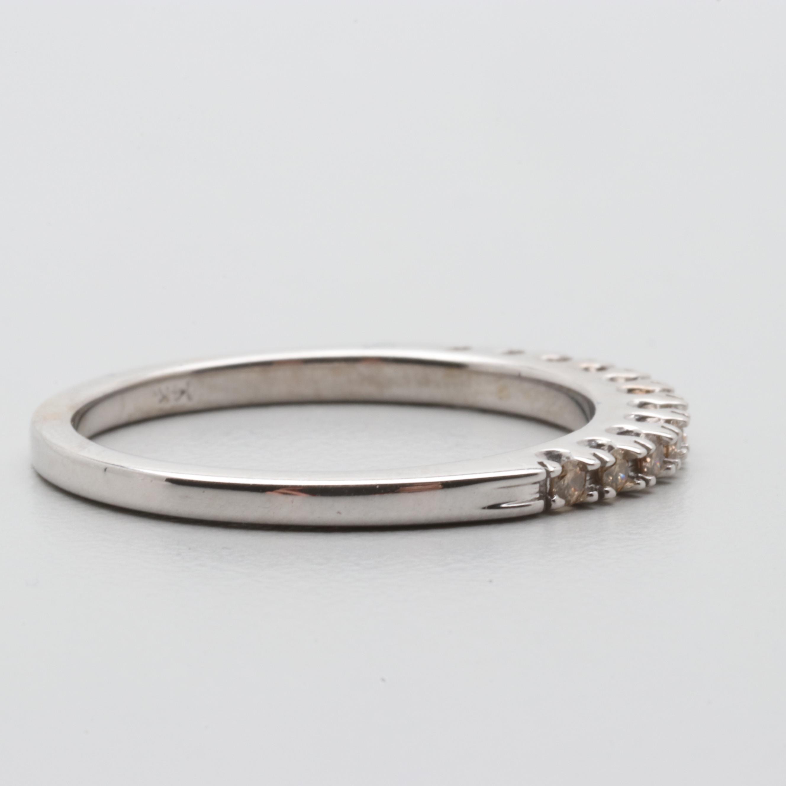 14K White Gold Diamond Ring