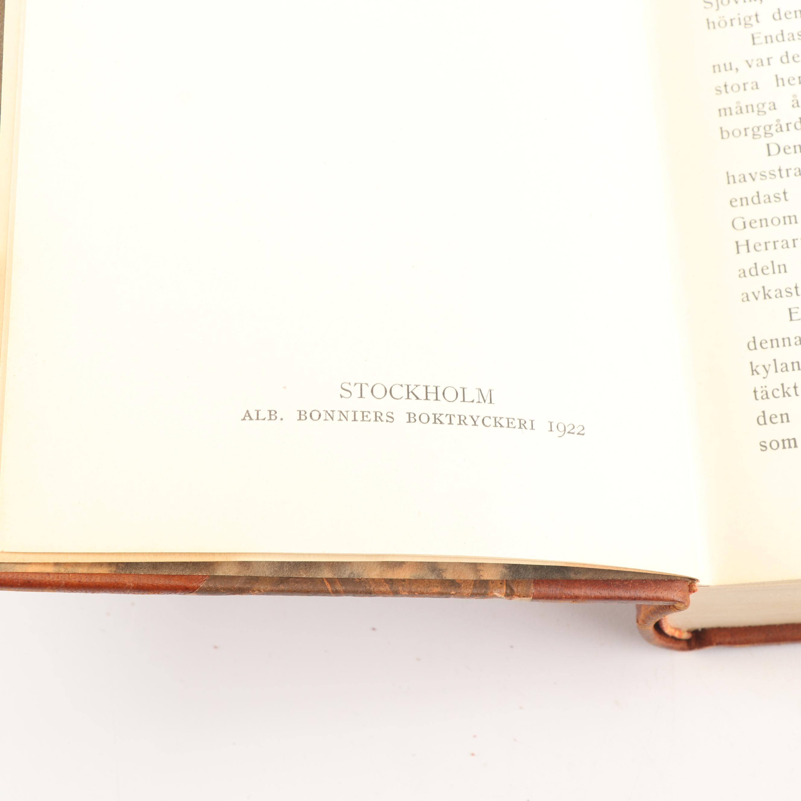 1922 "Skrifter av Viktor Rydberg" and Other Books