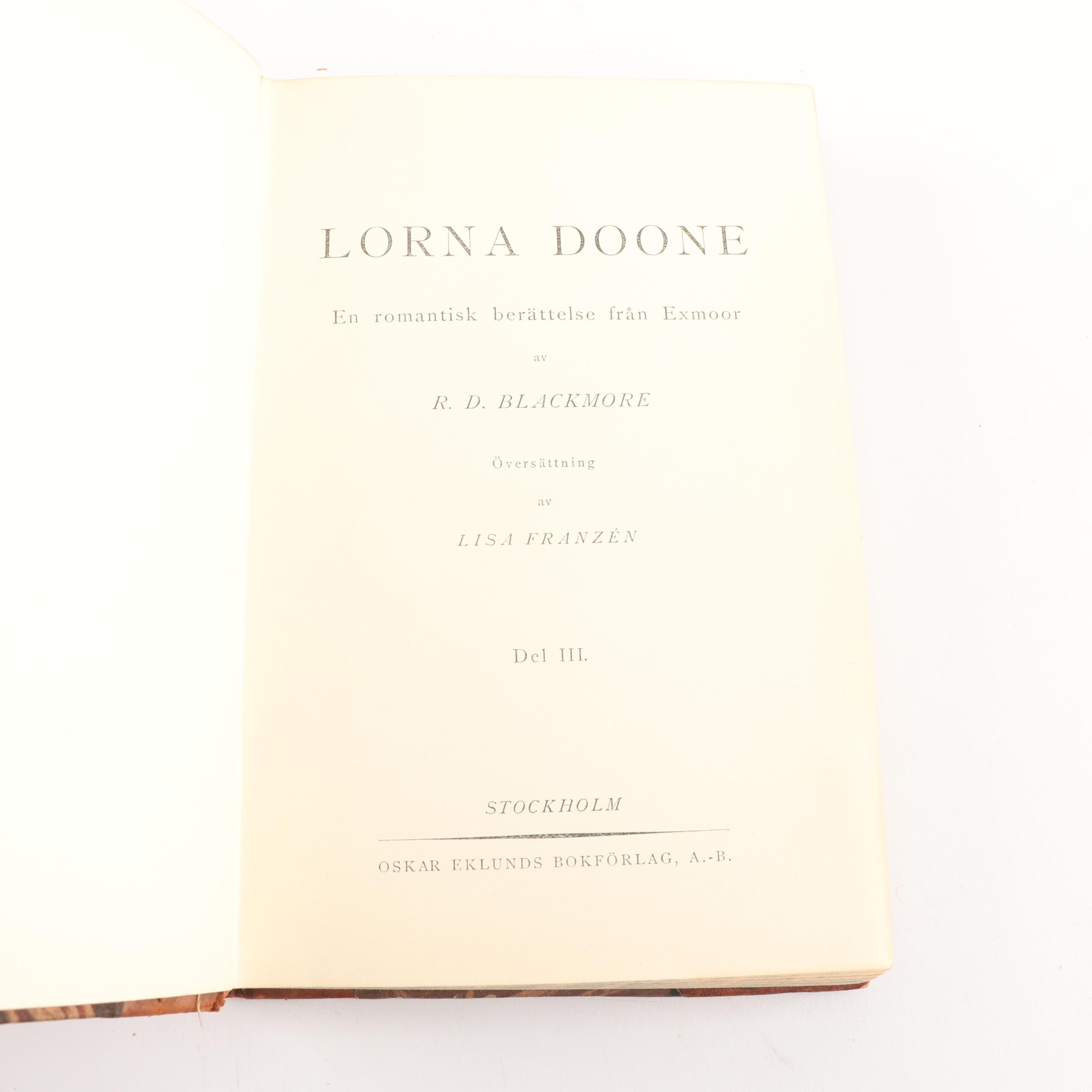 1922 "Skrifter av Viktor Rydberg" and Other Books