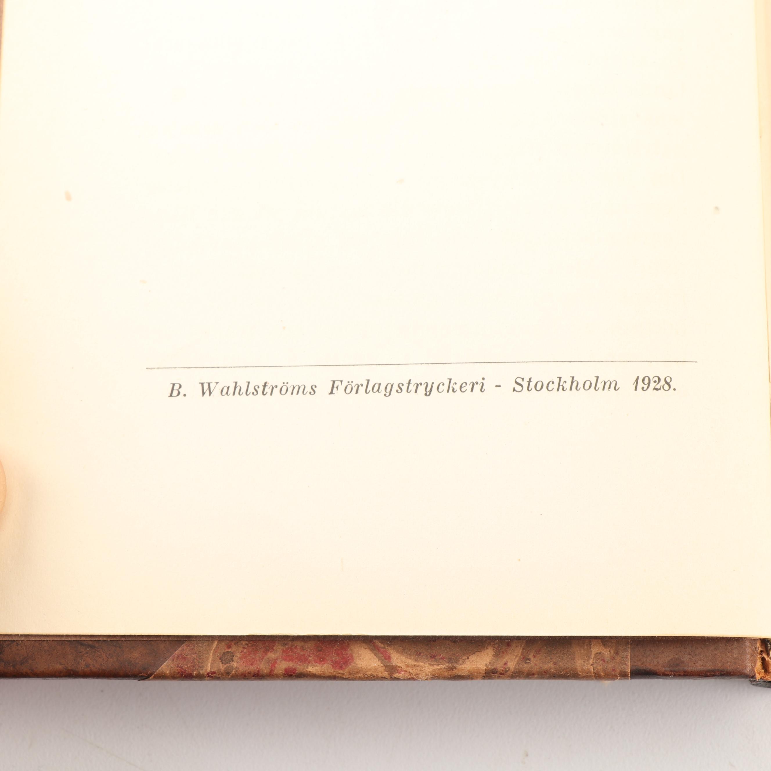 1922 "Skrifter av Viktor Rydberg" and Other Books