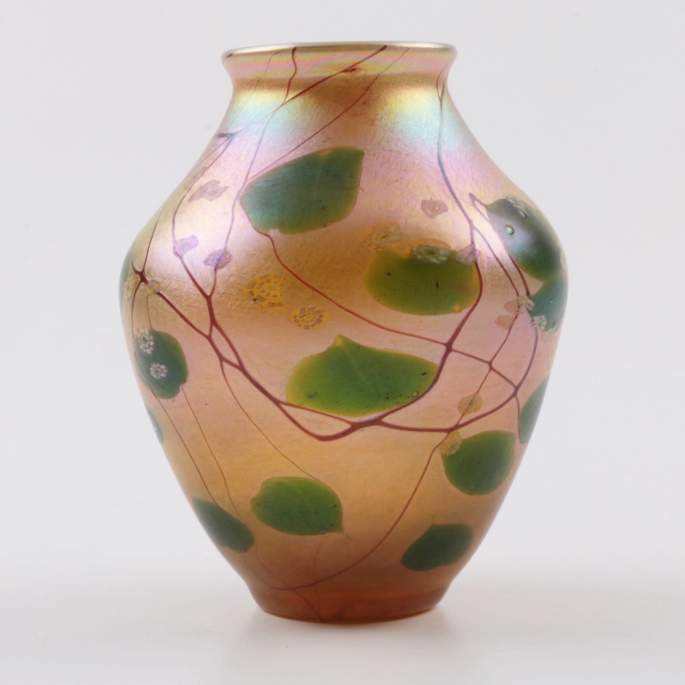 Tiffany Studios Millefiori Favrile Glass Vase