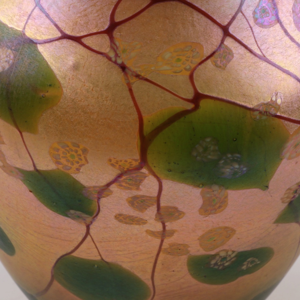 Tiffany Studios Millefiori Favrile Glass Vase