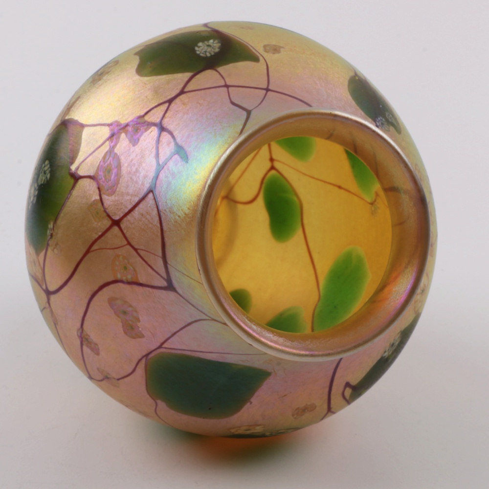 Tiffany Studios Millefiori Favrile Glass Vase
