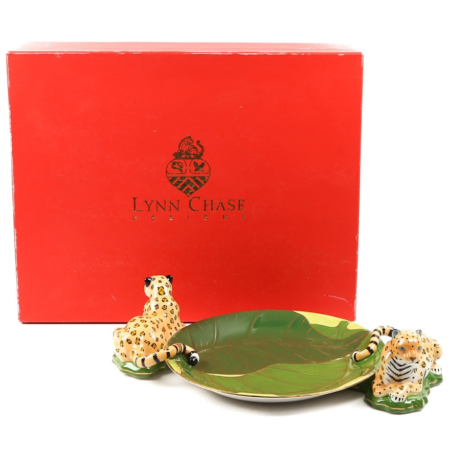 Lynn Chase "Jaguar Jungle" Figural Serving Tray