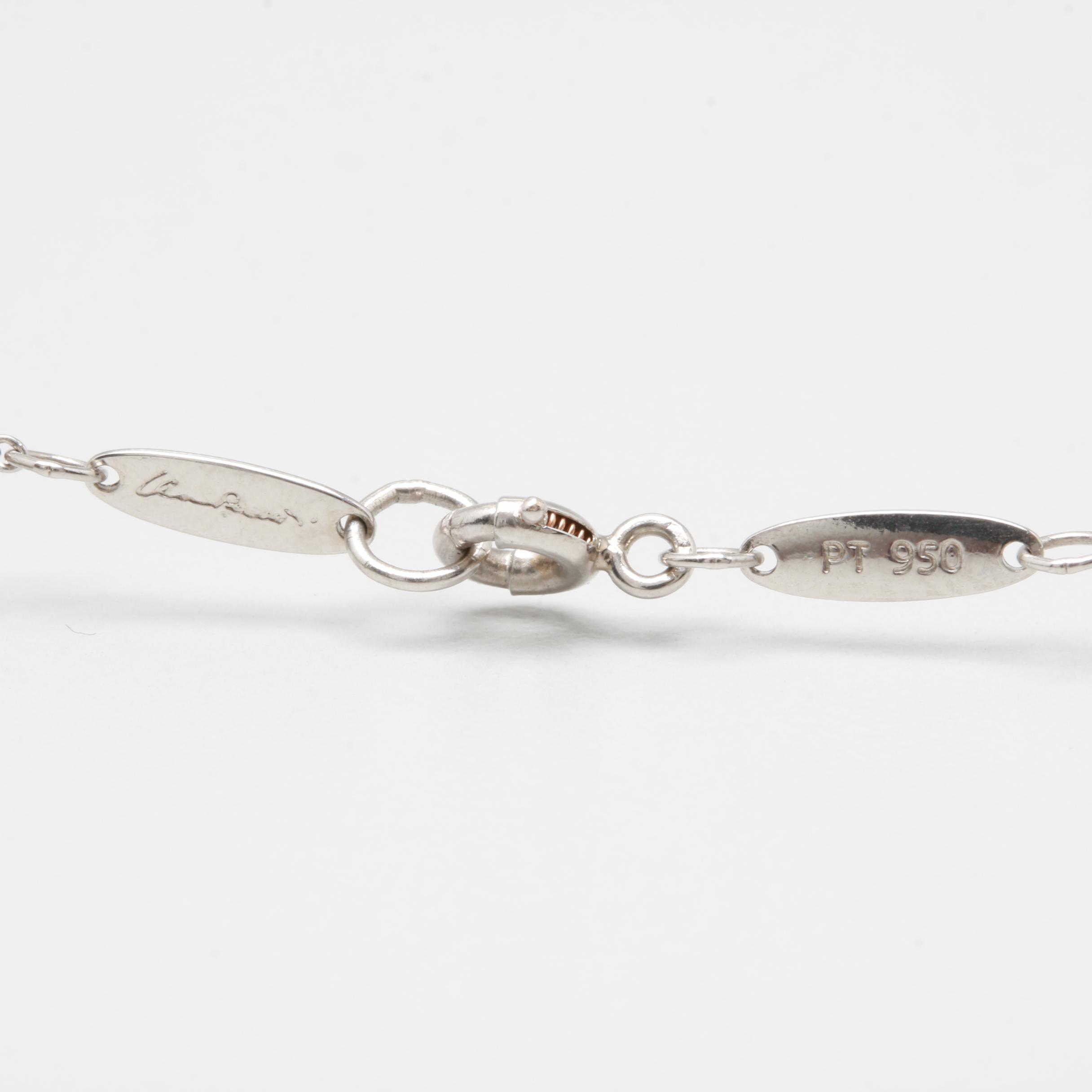 Elsa Peretti for Tiffany & Co. Platinum Diamond Heart Necklace