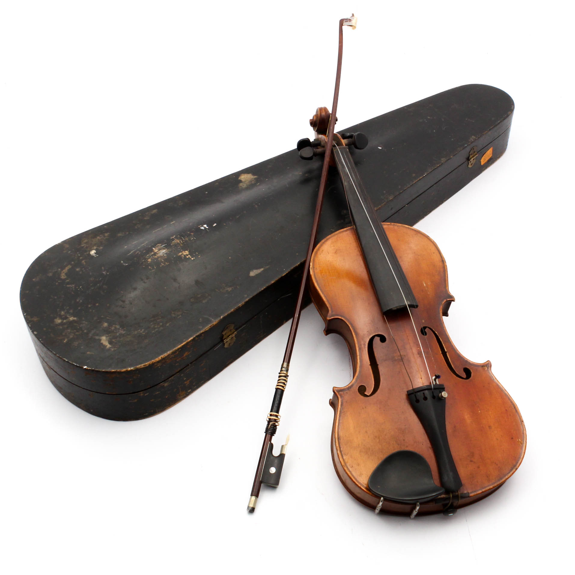 C. 1910 Japanese Suzuki 4/4 Violin with Bow and Case