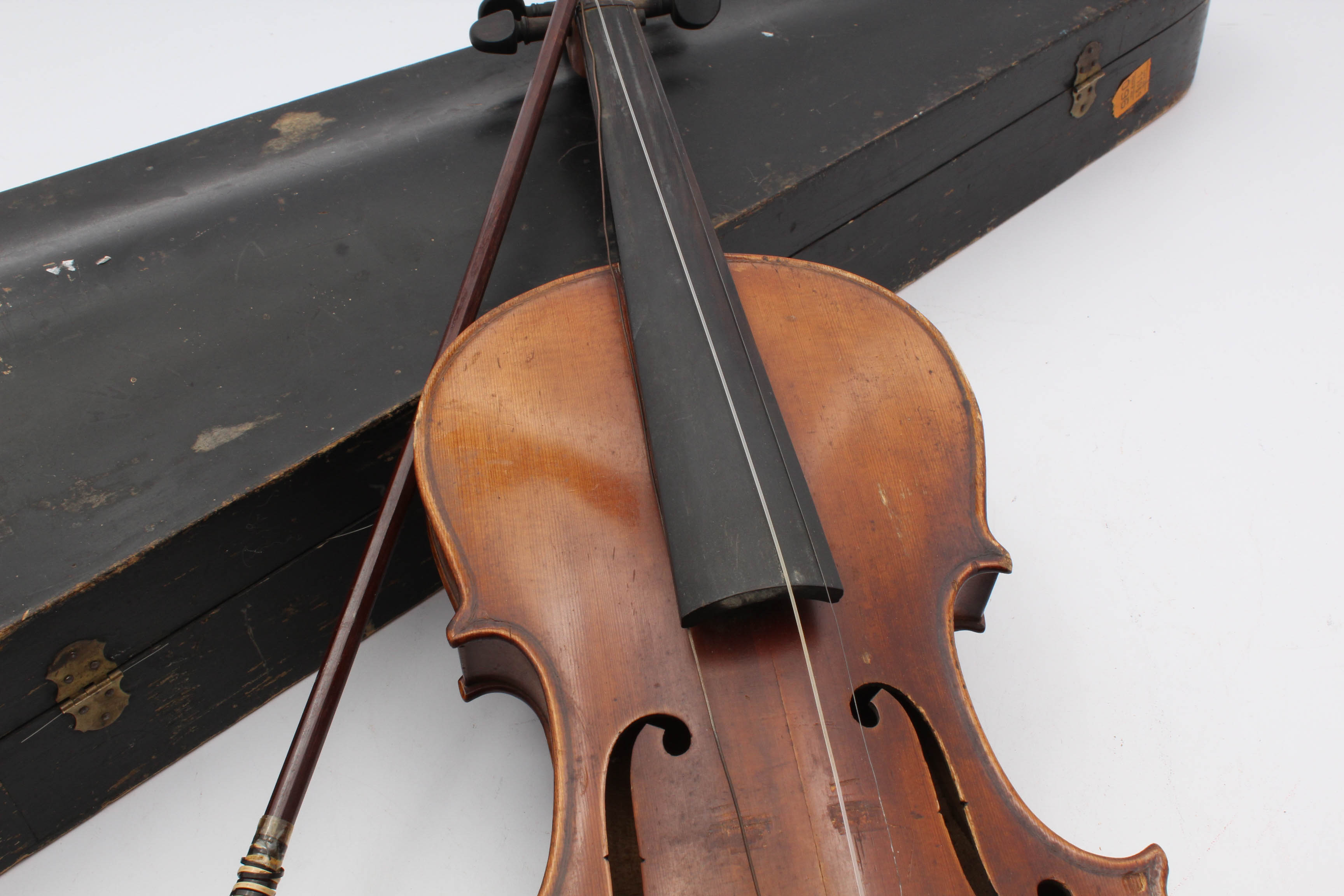 C. 1910 Japanese Suzuki 4/4 Violin with Bow and Case