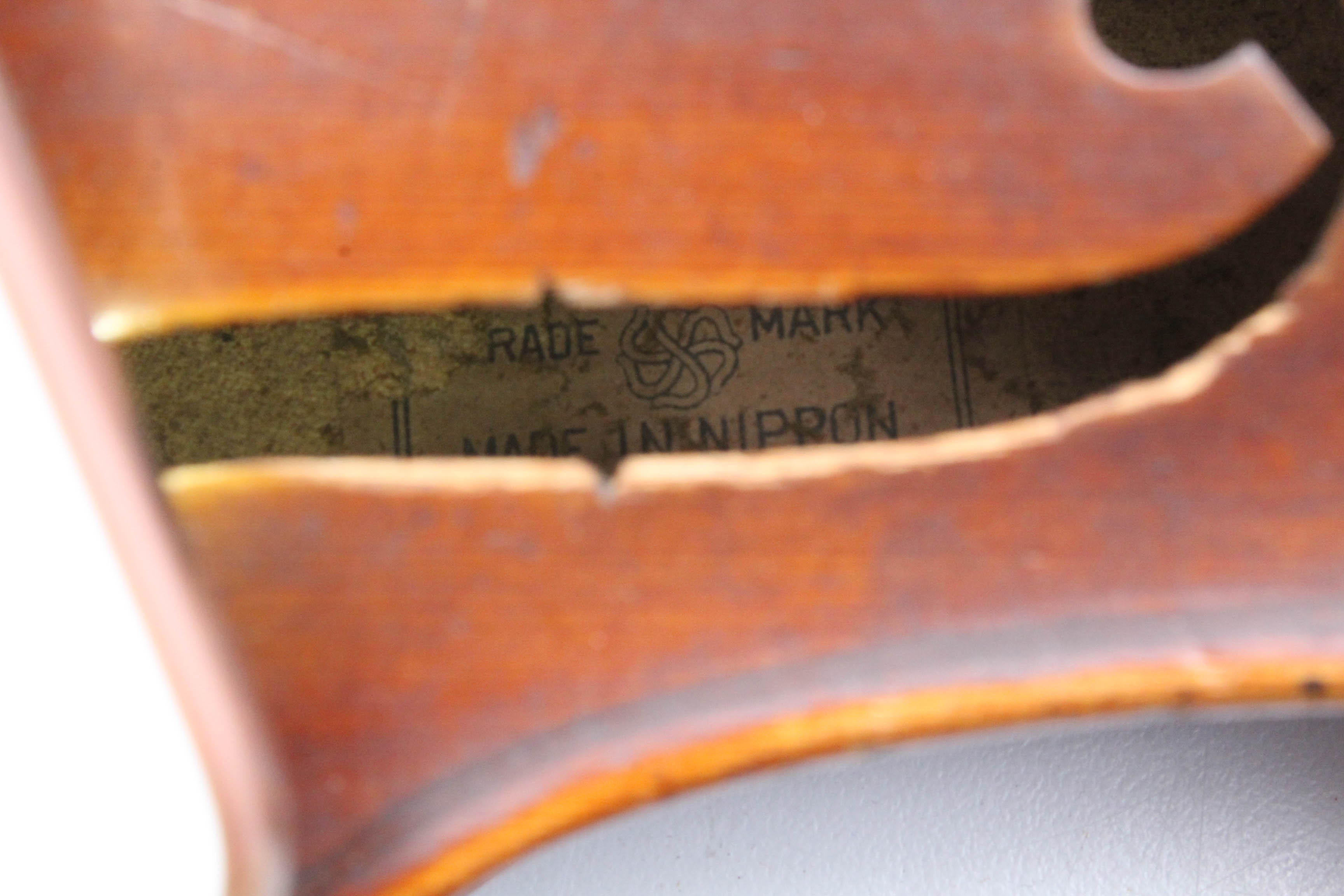 C. 1910 Japanese Suzuki 4/4 Violin with Bow and Case