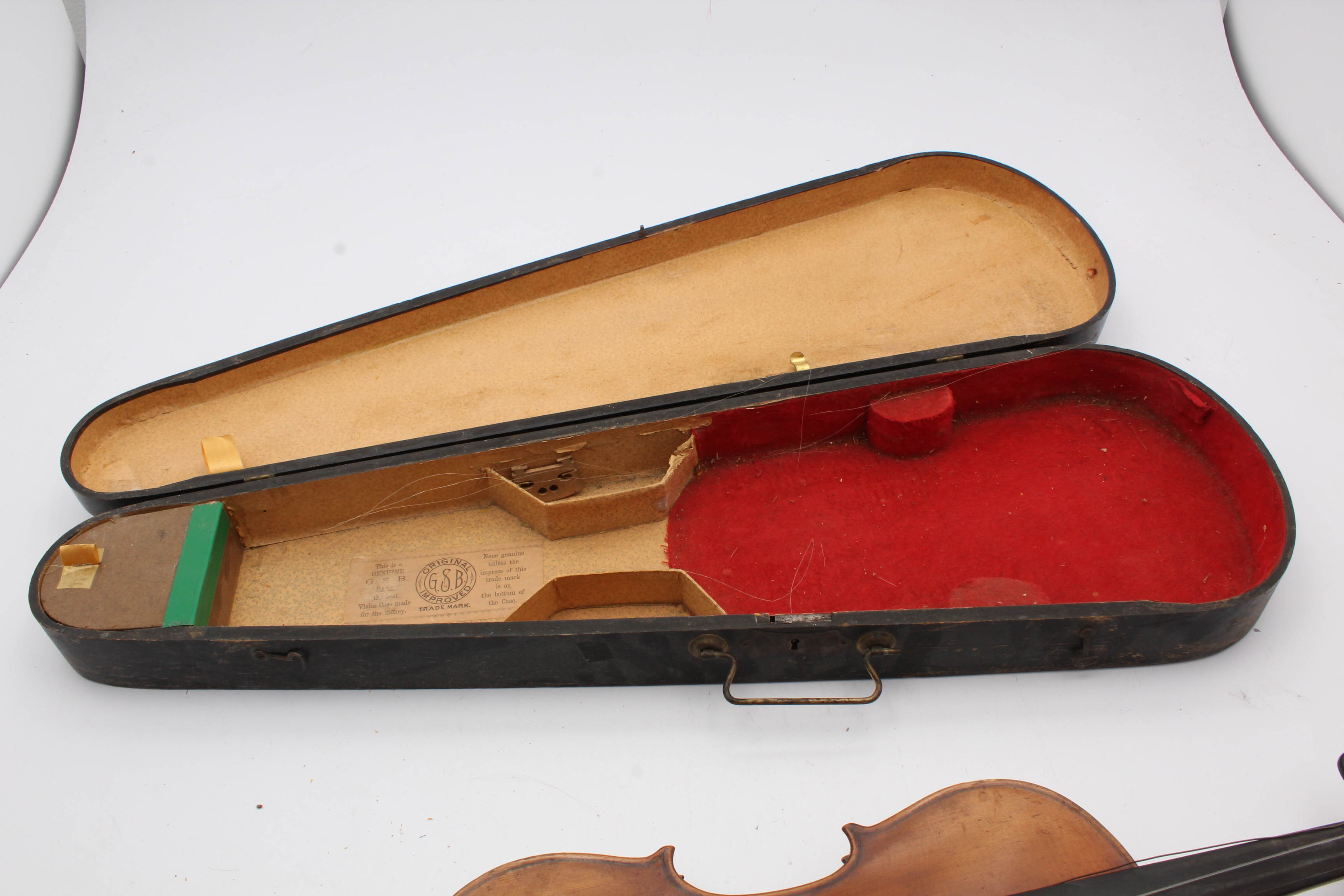 C. 1910 Japanese Suzuki 4/4 Violin with Bow and Case