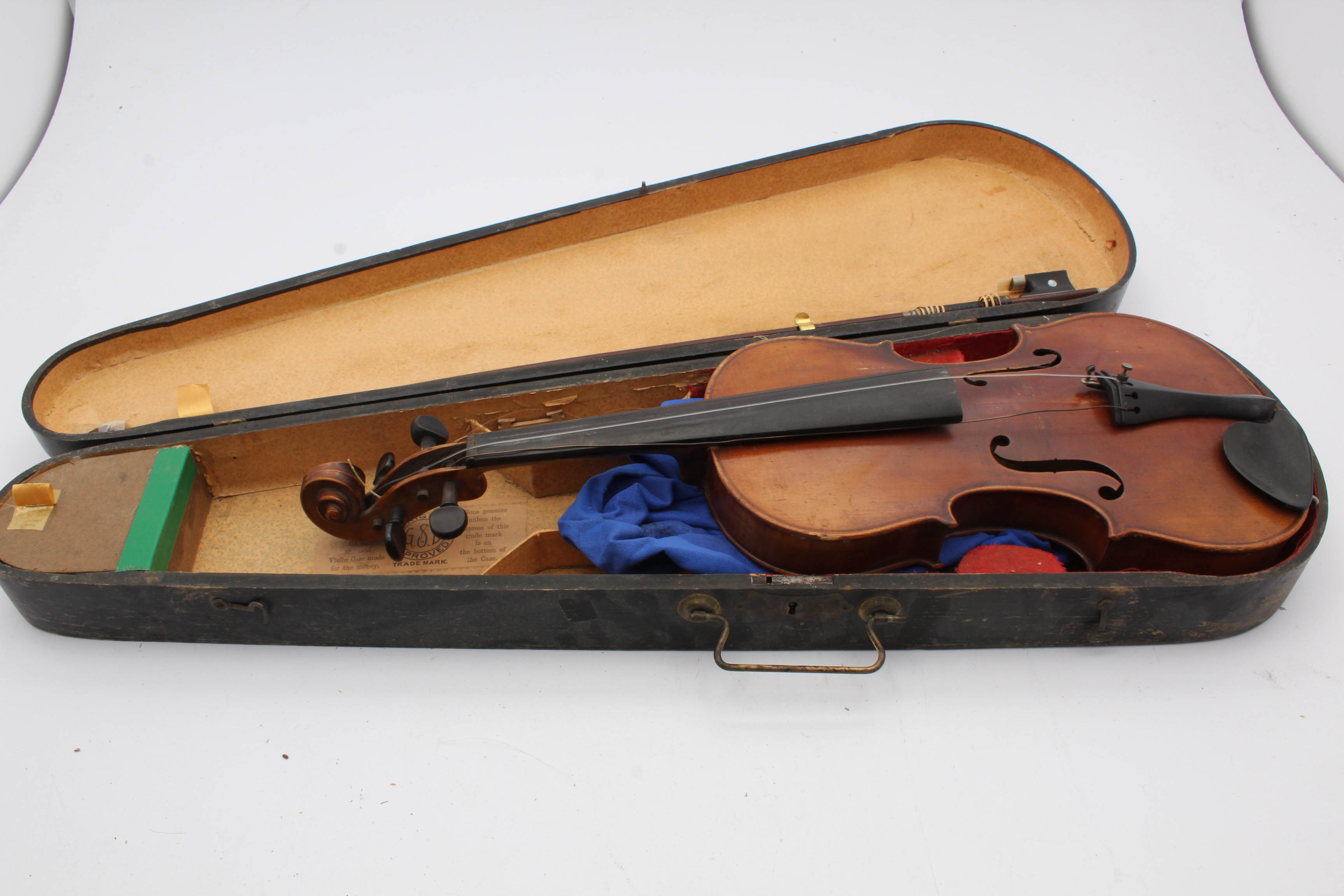 C. 1910 Japanese Suzuki 4/4 Violin with Bow and Case