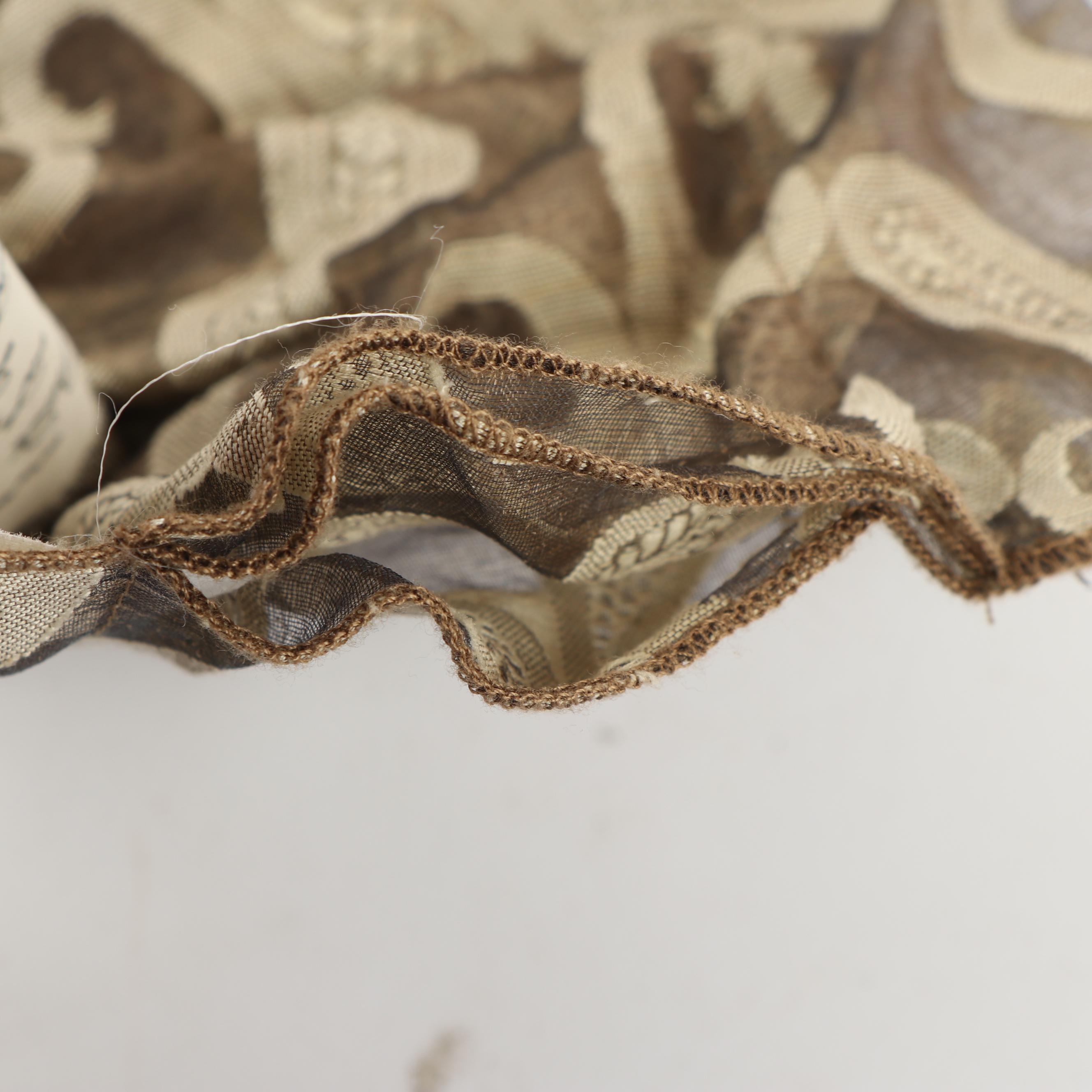 Indian Sheer Paisley Drapery Panels with Fringe