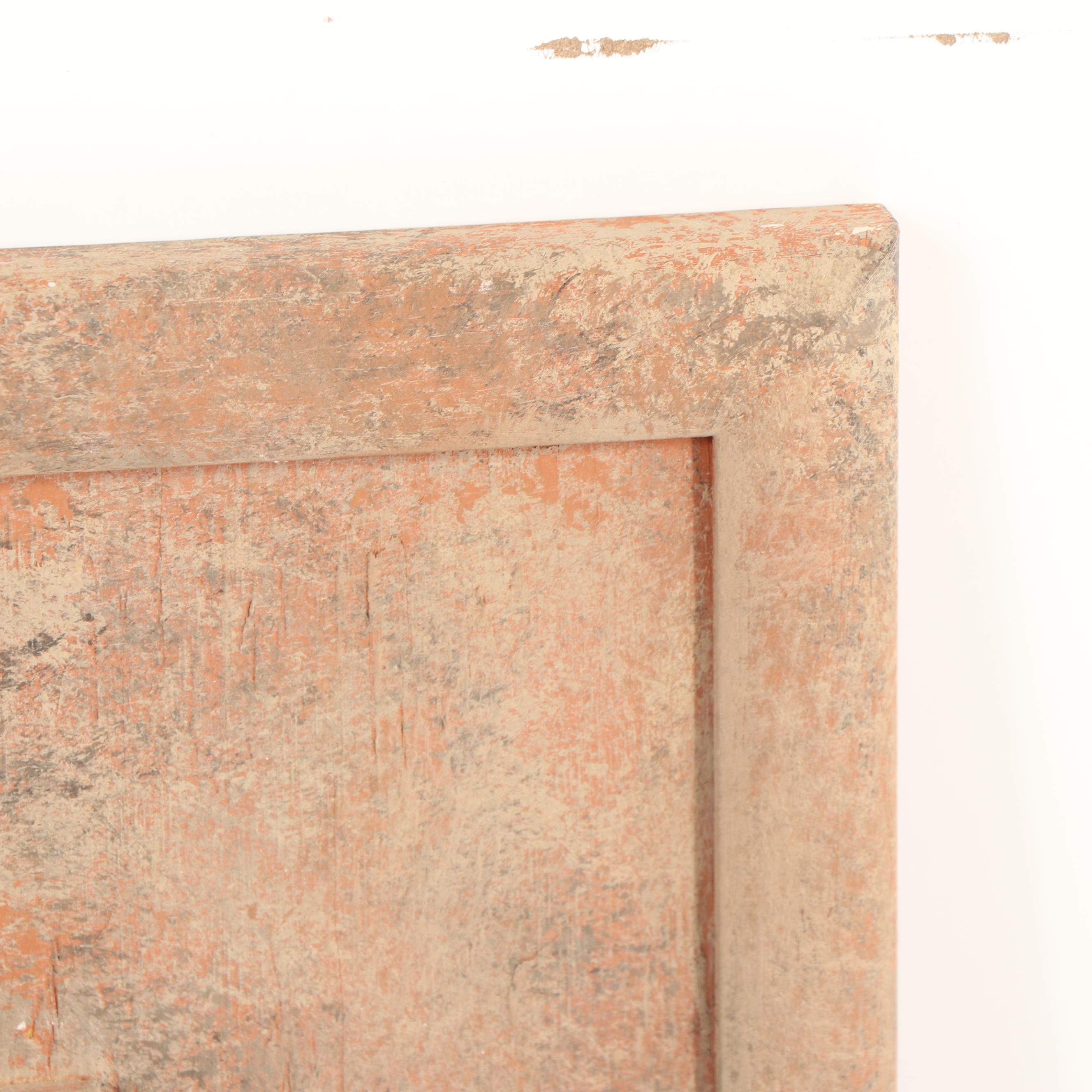 Cast Ceramic Panel with Coat of Arms Motif