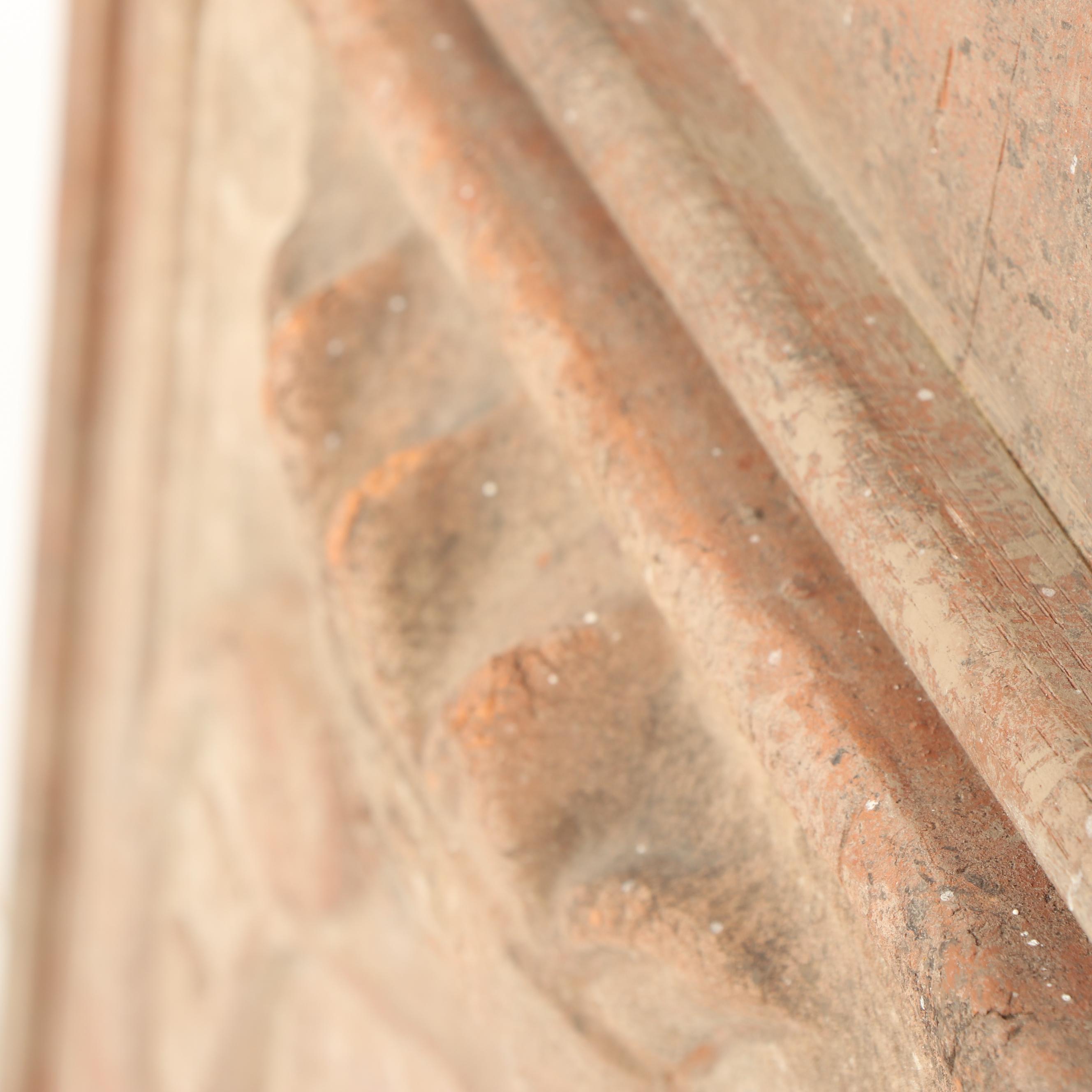 Cast Ceramic Panel with Coat of Arms Motif