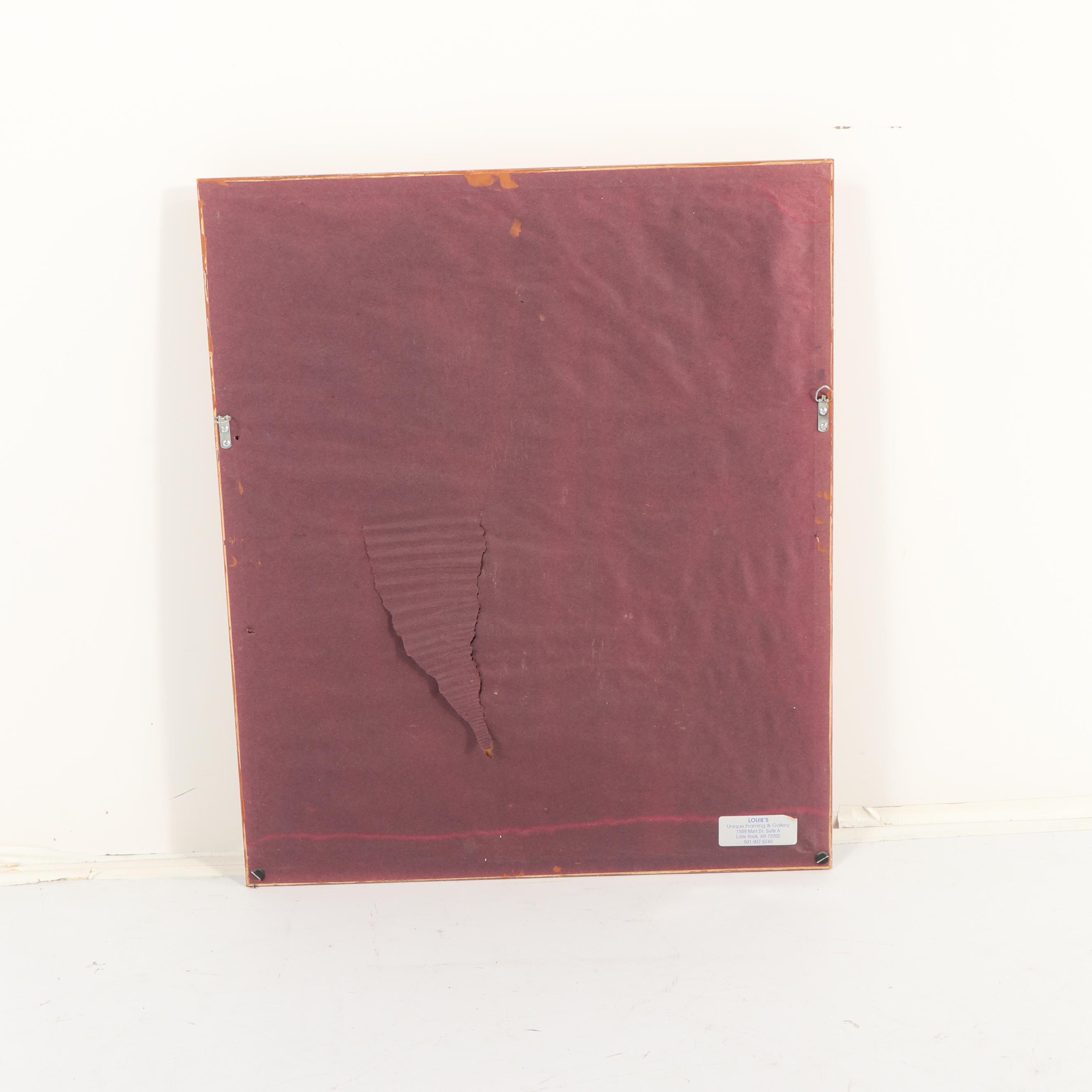 Cast Ceramic Panel with Coat of Arms Motif