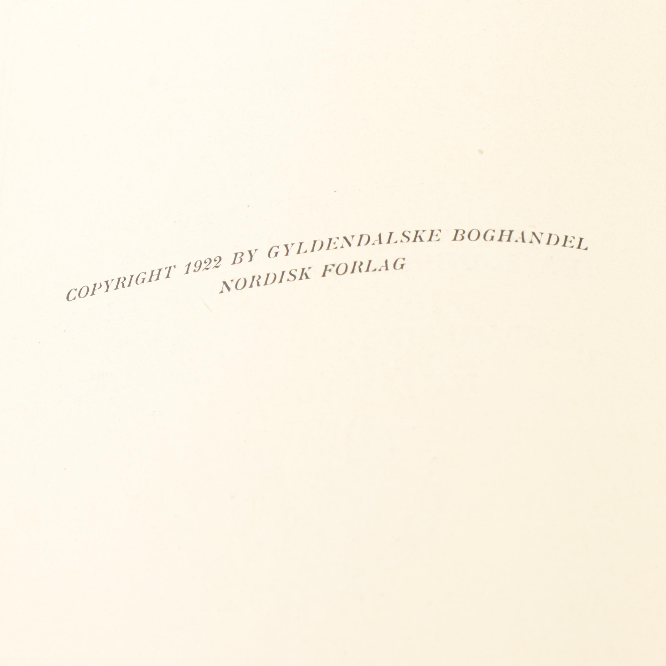 1928 "Borgslægtens Historie" by Gunnar Gunnarsson and Other Books