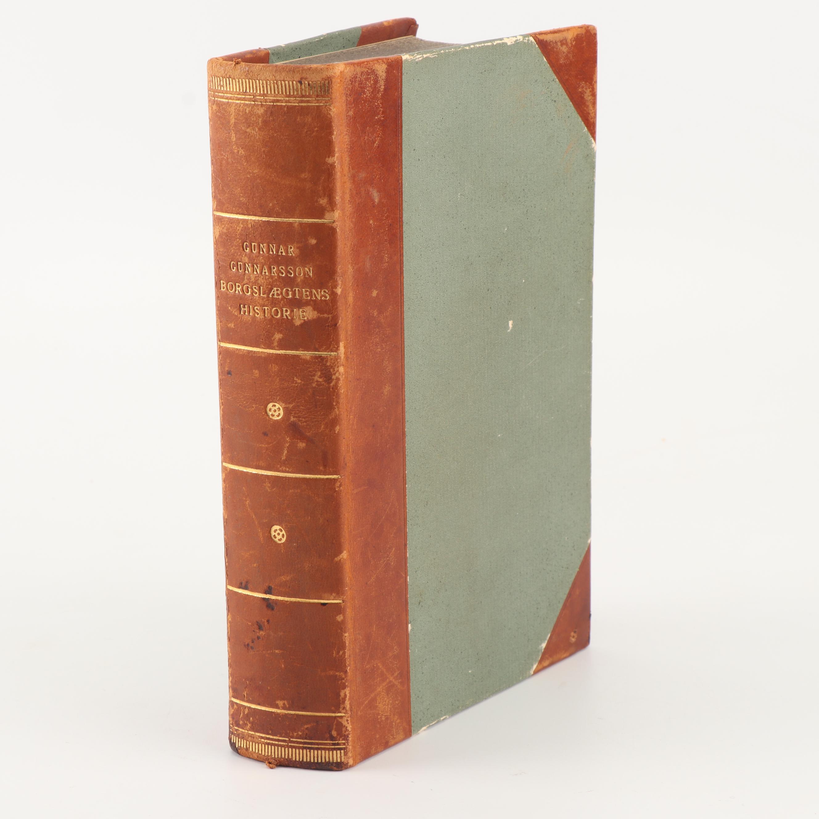 1928 "Borgslægtens Historie" by Gunnar Gunnarsson and Other Books