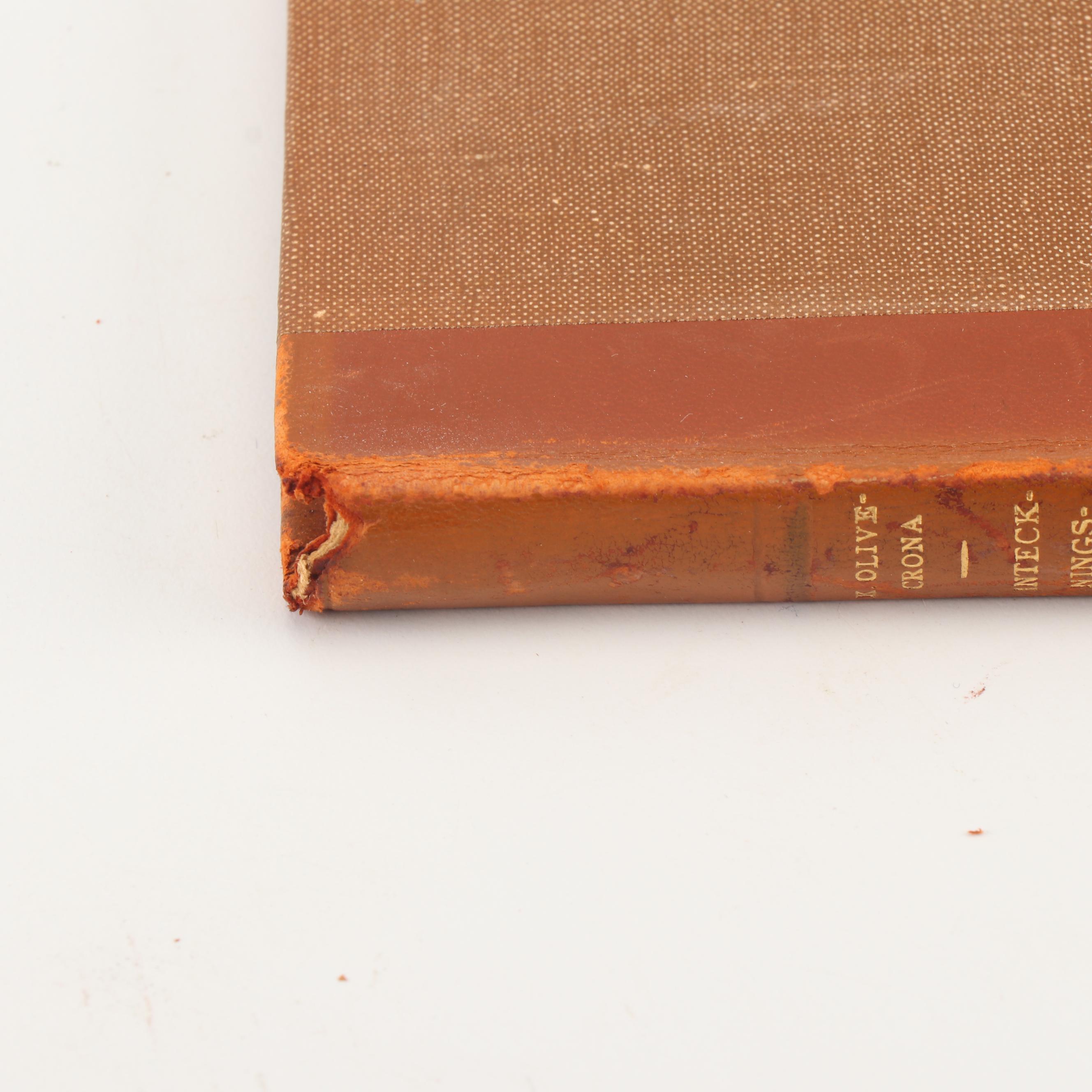 1928 "Borgslægtens Historie" by Gunnar Gunnarsson and Other Books