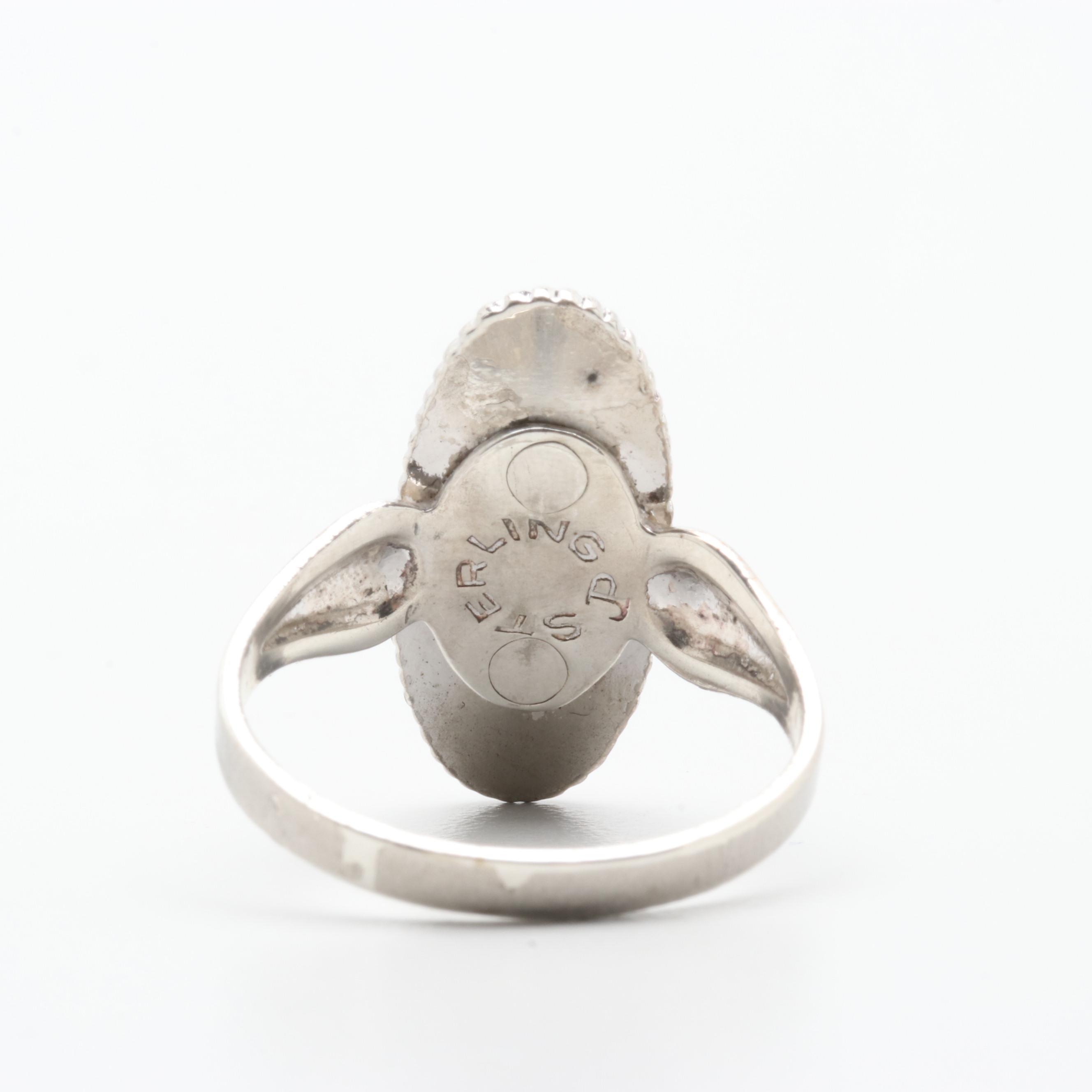 Sterling Silver Hematite Ring