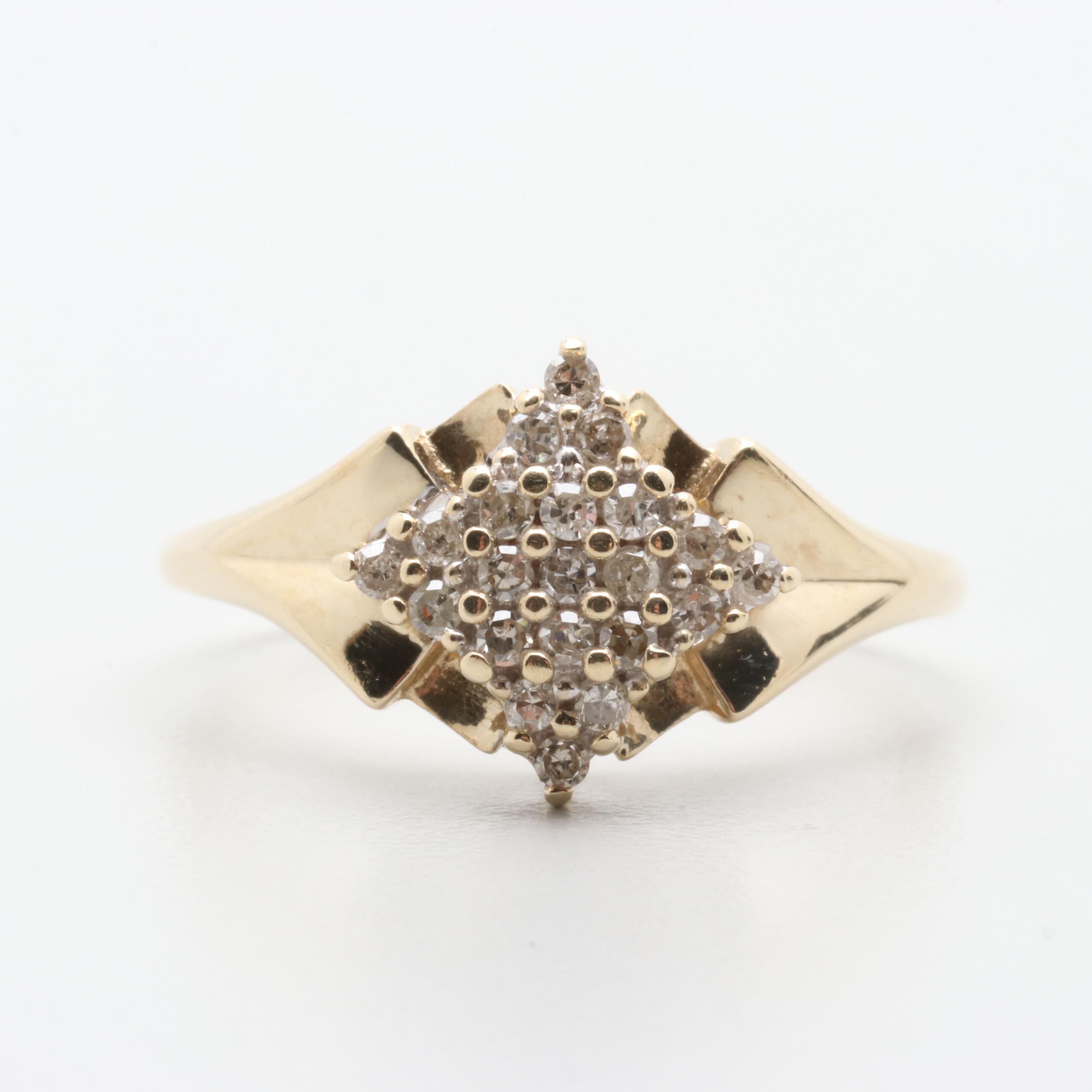10K Yellow Gold Diamond Ring