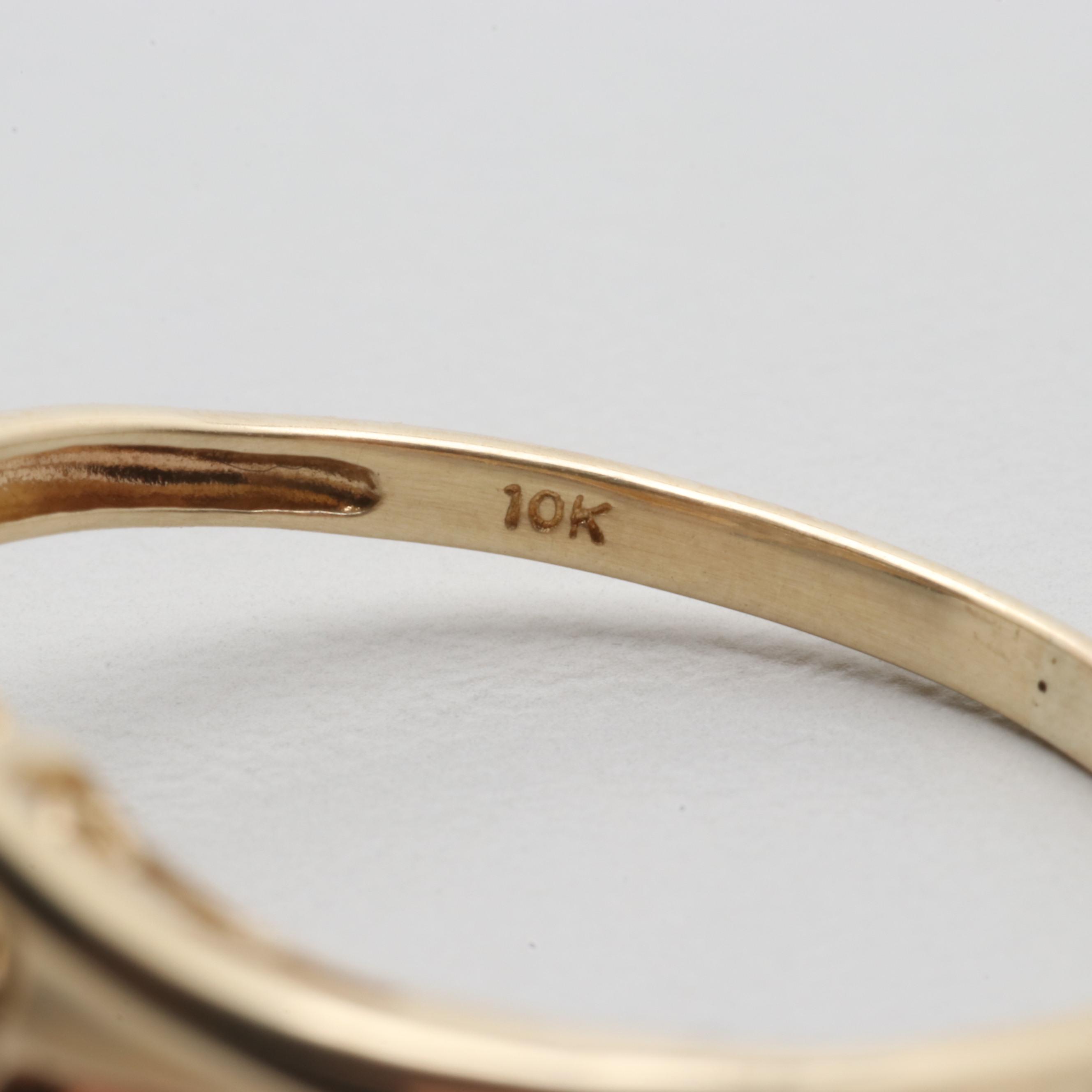 10K Yellow Gold Diamond Ring