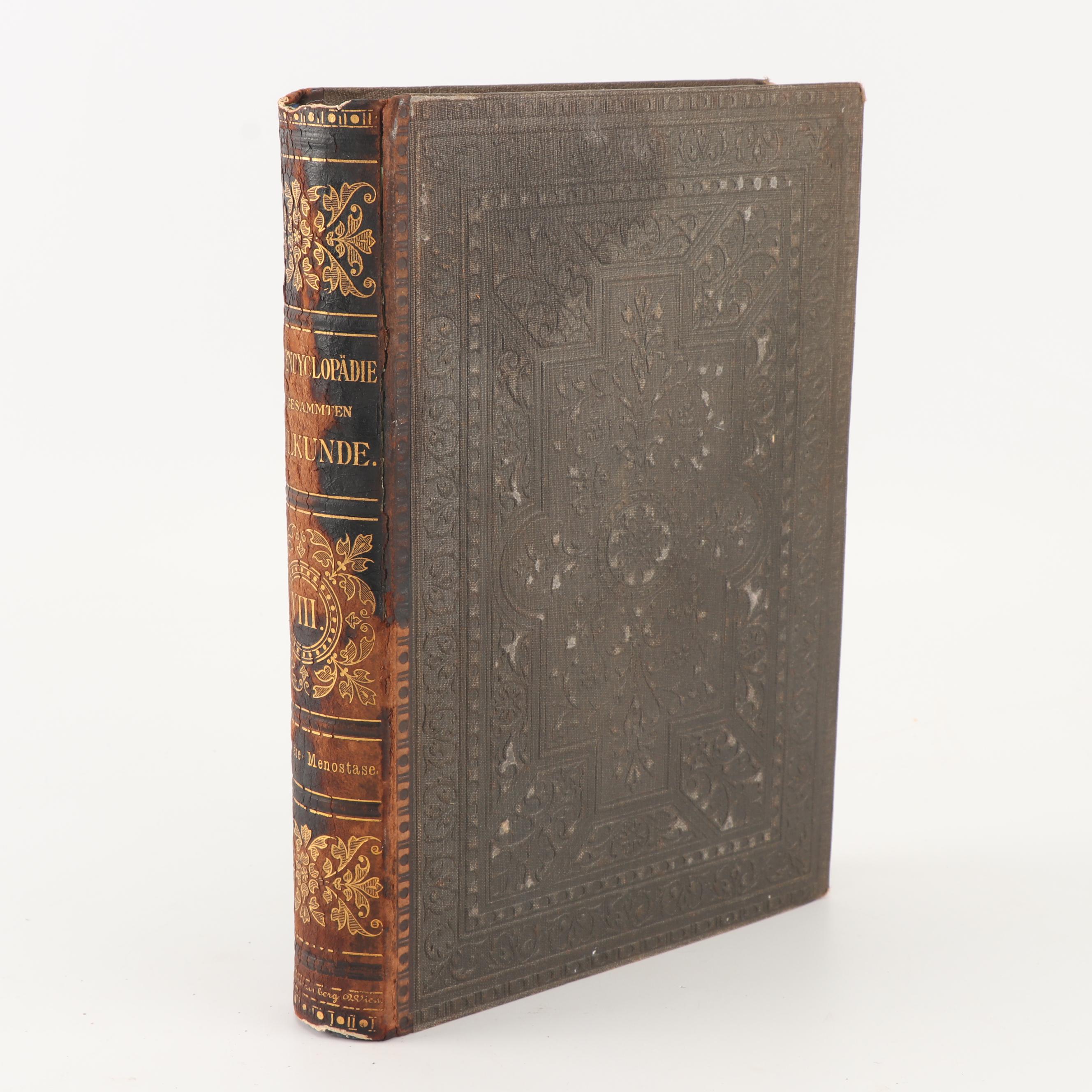 1881 "Real-Encyclopädie der Gesammten Heilkunde" and Other Books