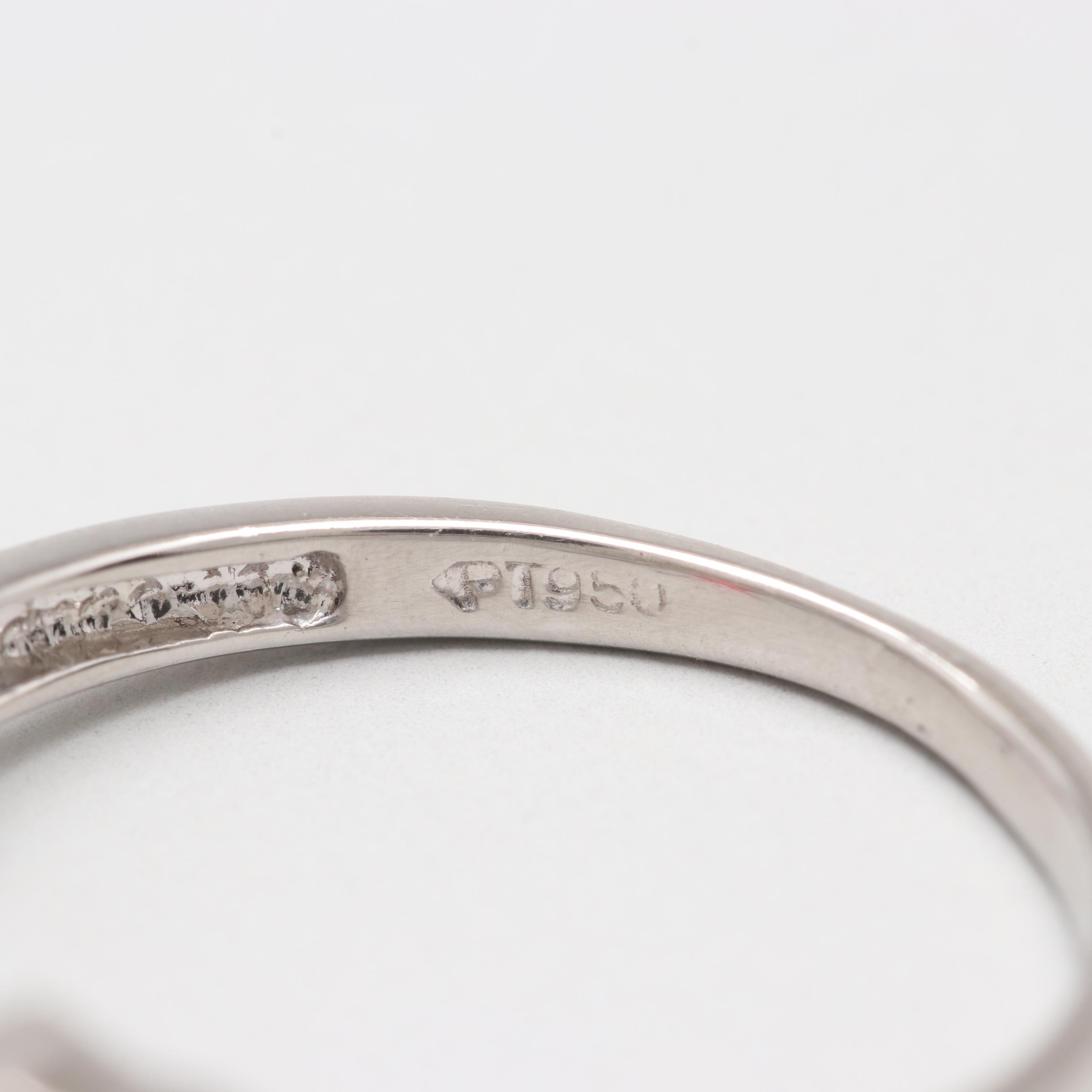 Platinum 1.82 CT Natural Spinel and Diamond Ring with GIA Report