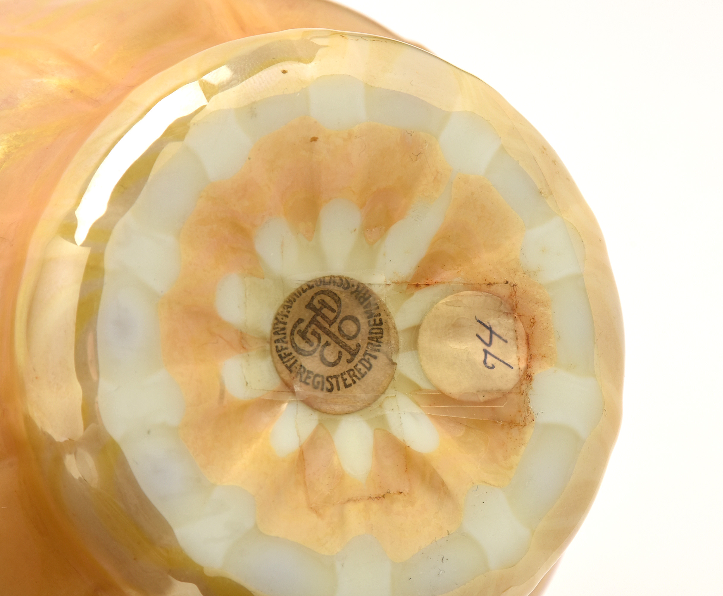 Tiffany Studios Decorated Favrile Glass Vase