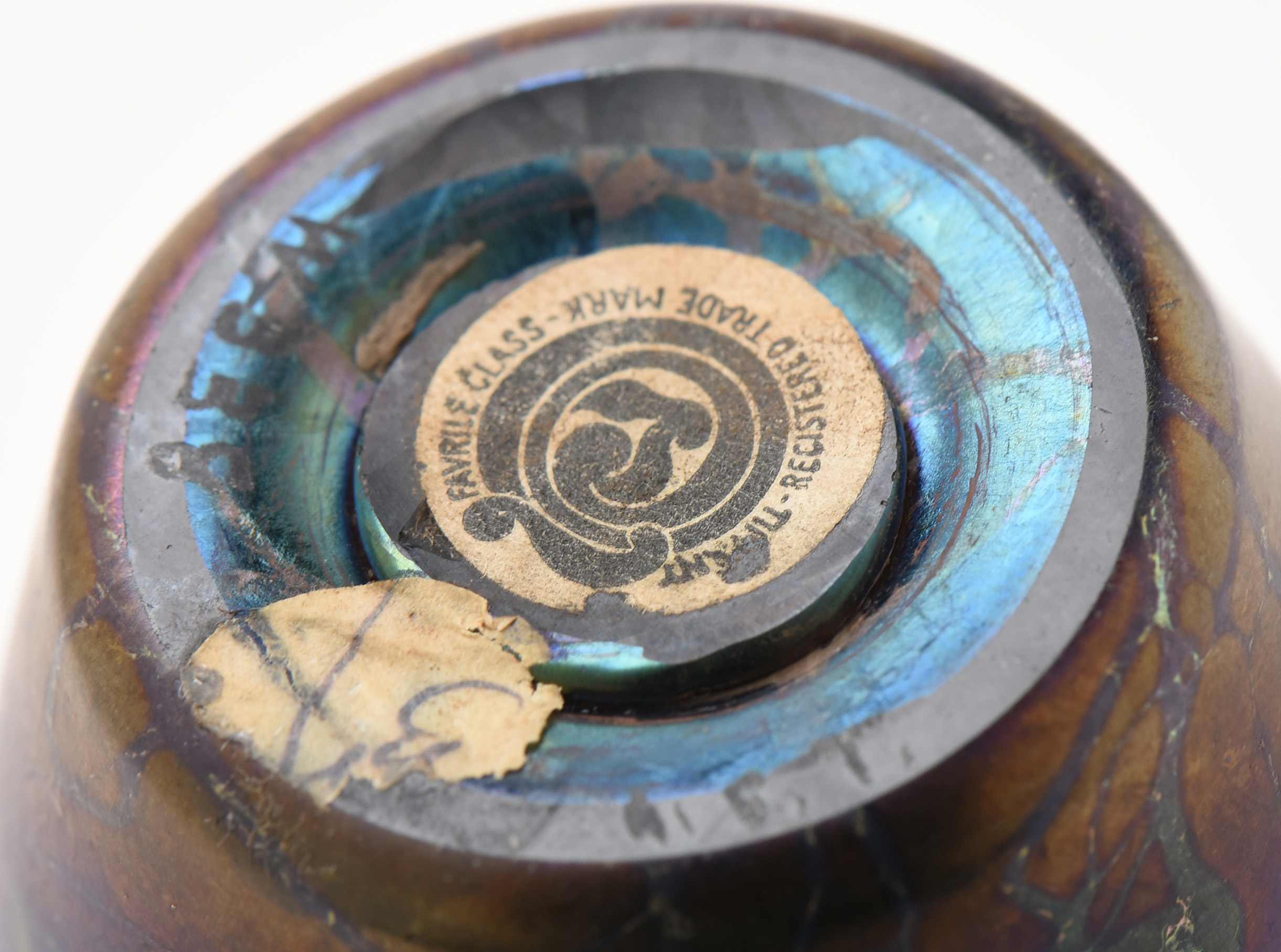 Tiffany Studios Blue Millefiori Favrile Glass Vase