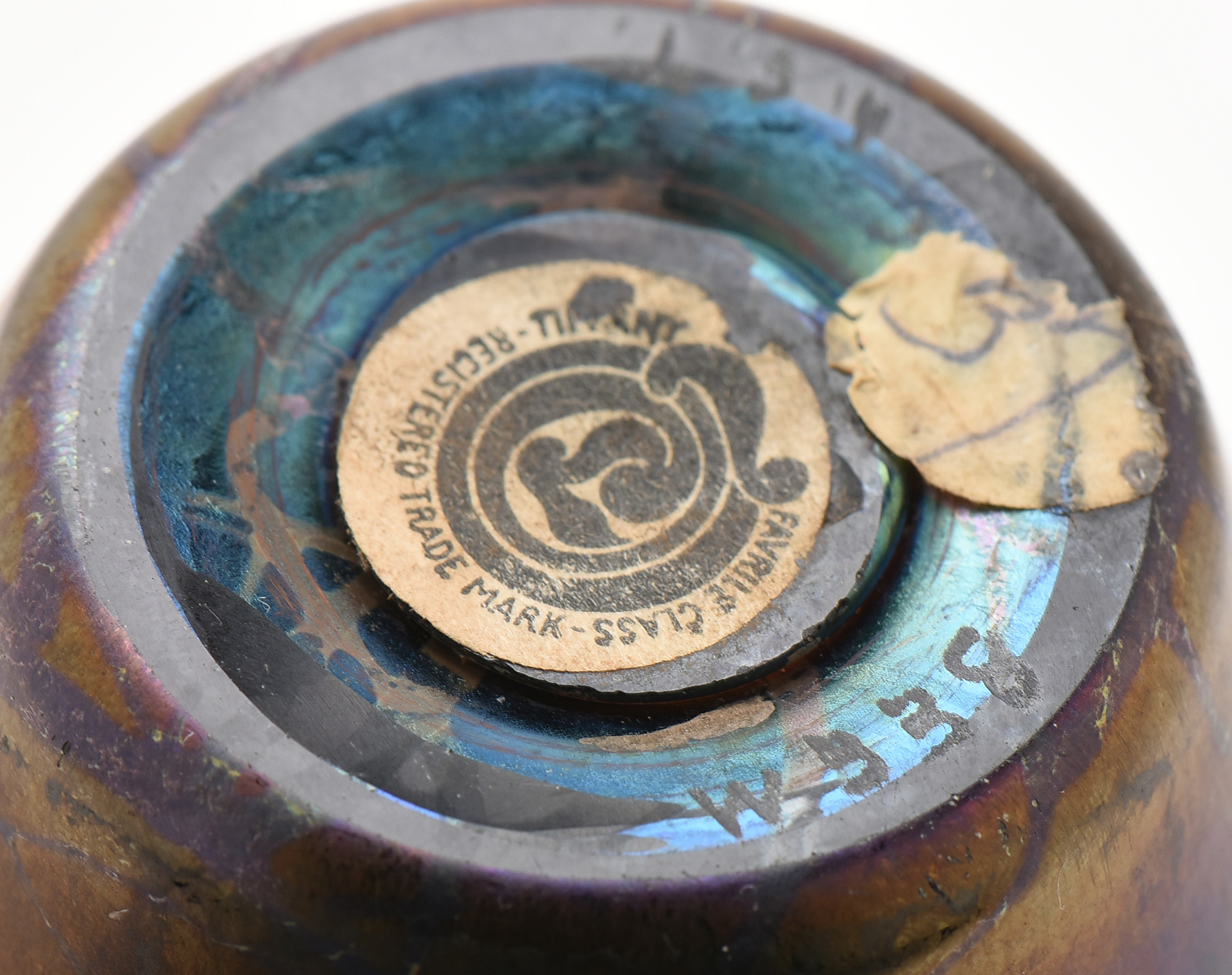 Tiffany Studios Blue Millefiori Favrile Glass Vase