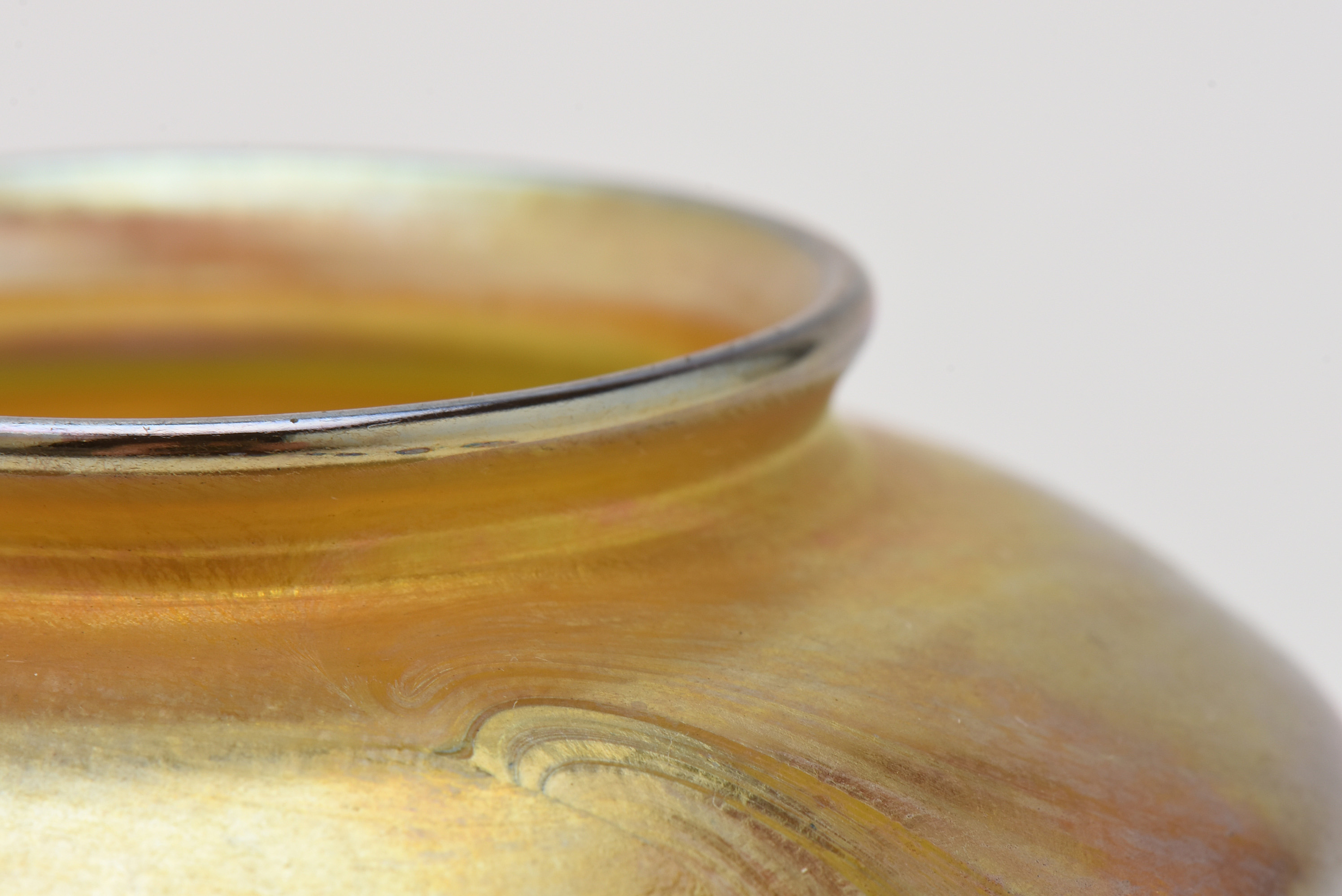 Tiffany Studios Favrile Glass Vase with Pulled Decoration