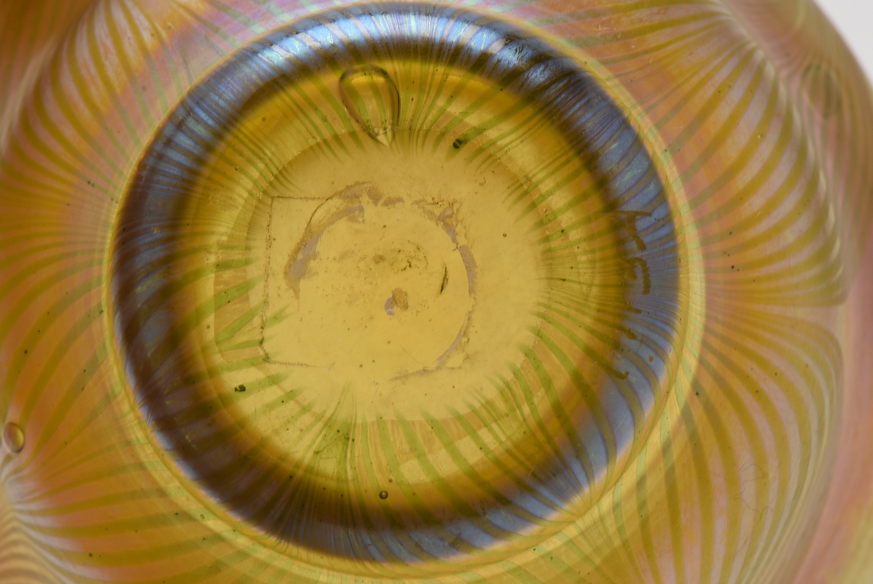 Tiffany Studios Favrile Glass Vase with Pulled Decoration